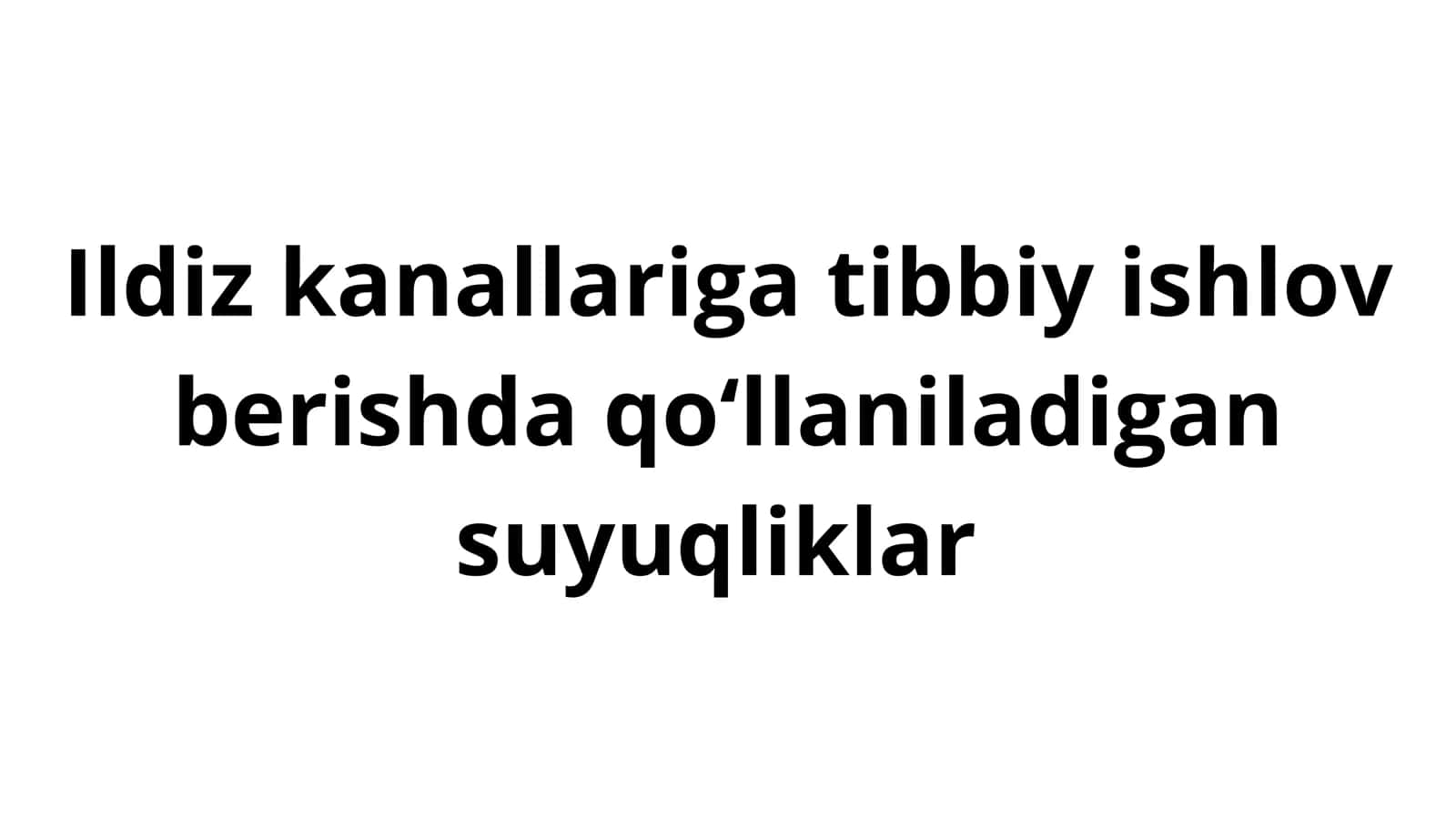 Kilinik endodontiya fanlari 2