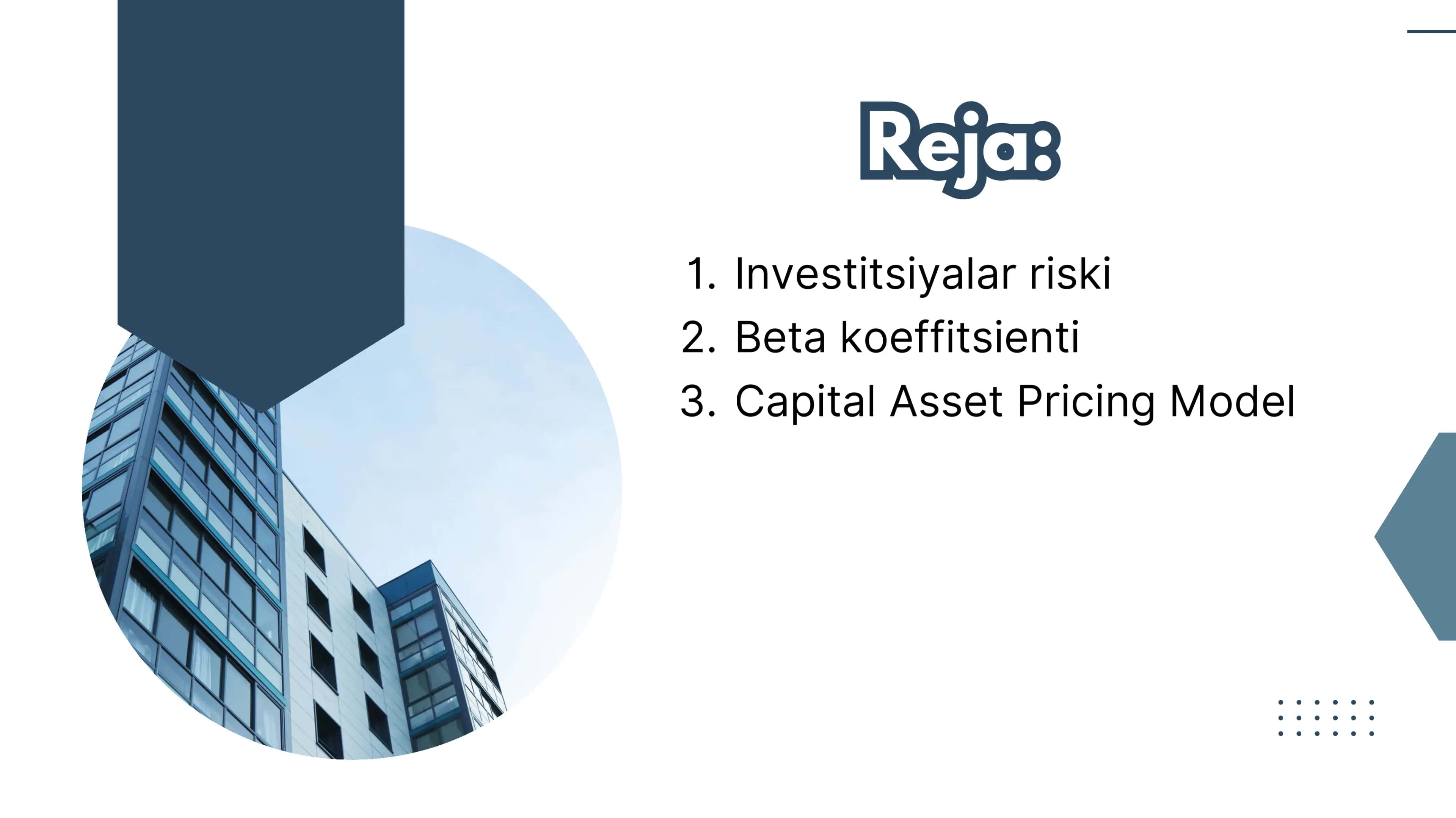 Capital Asset Pricing Model (CAMP) 2