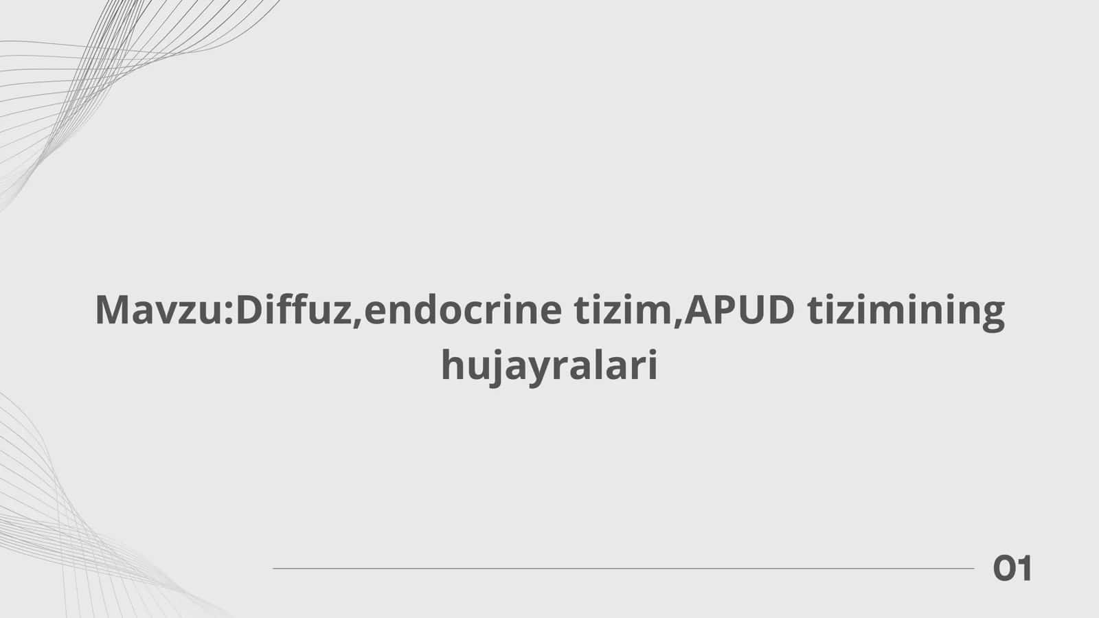 Diffuz ,endocrine tizim, APUD tizimining hujayralari 2