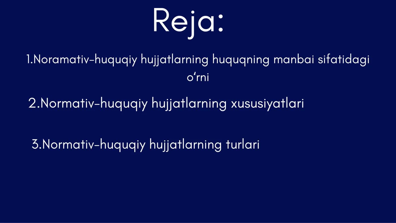 Normativ-huquqiy hujjathuquqning manbasi 2