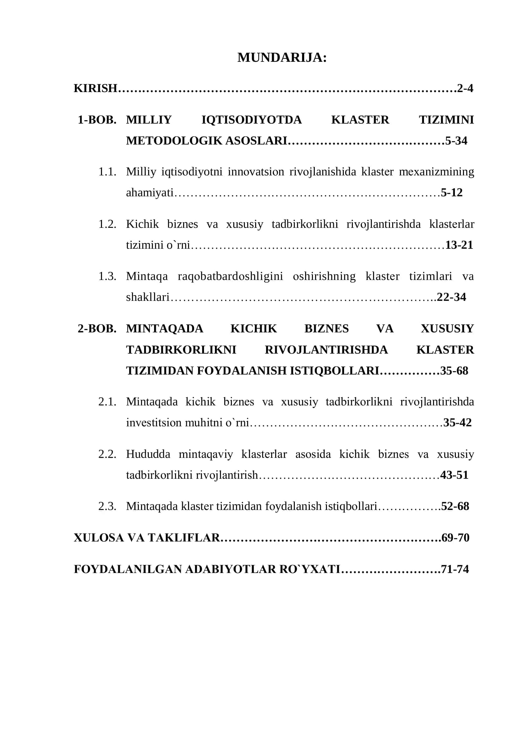 KLASTЕR TIZIMINI MЕTОDОLОGIK ASОSLARI 2