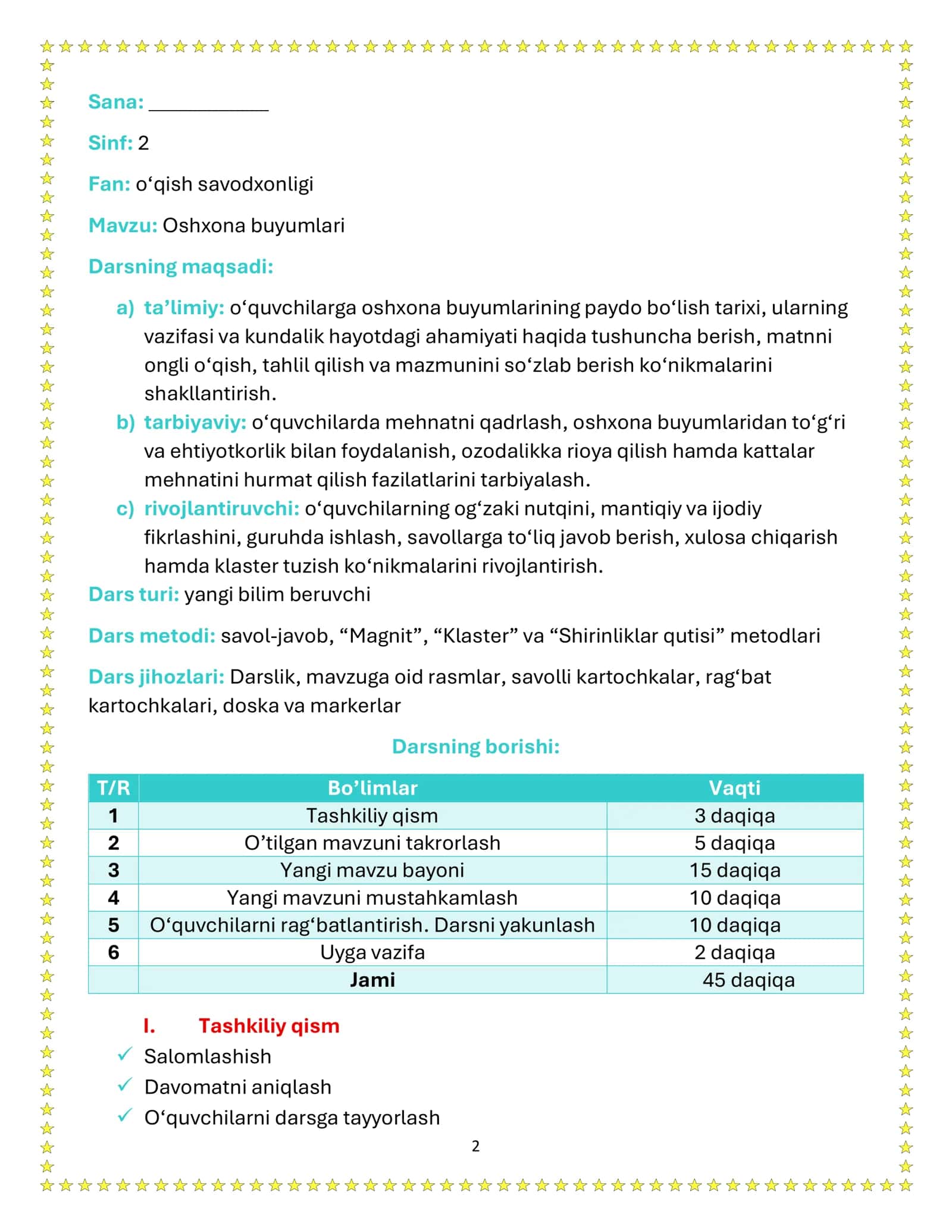 Oshxona buyumlari 2
