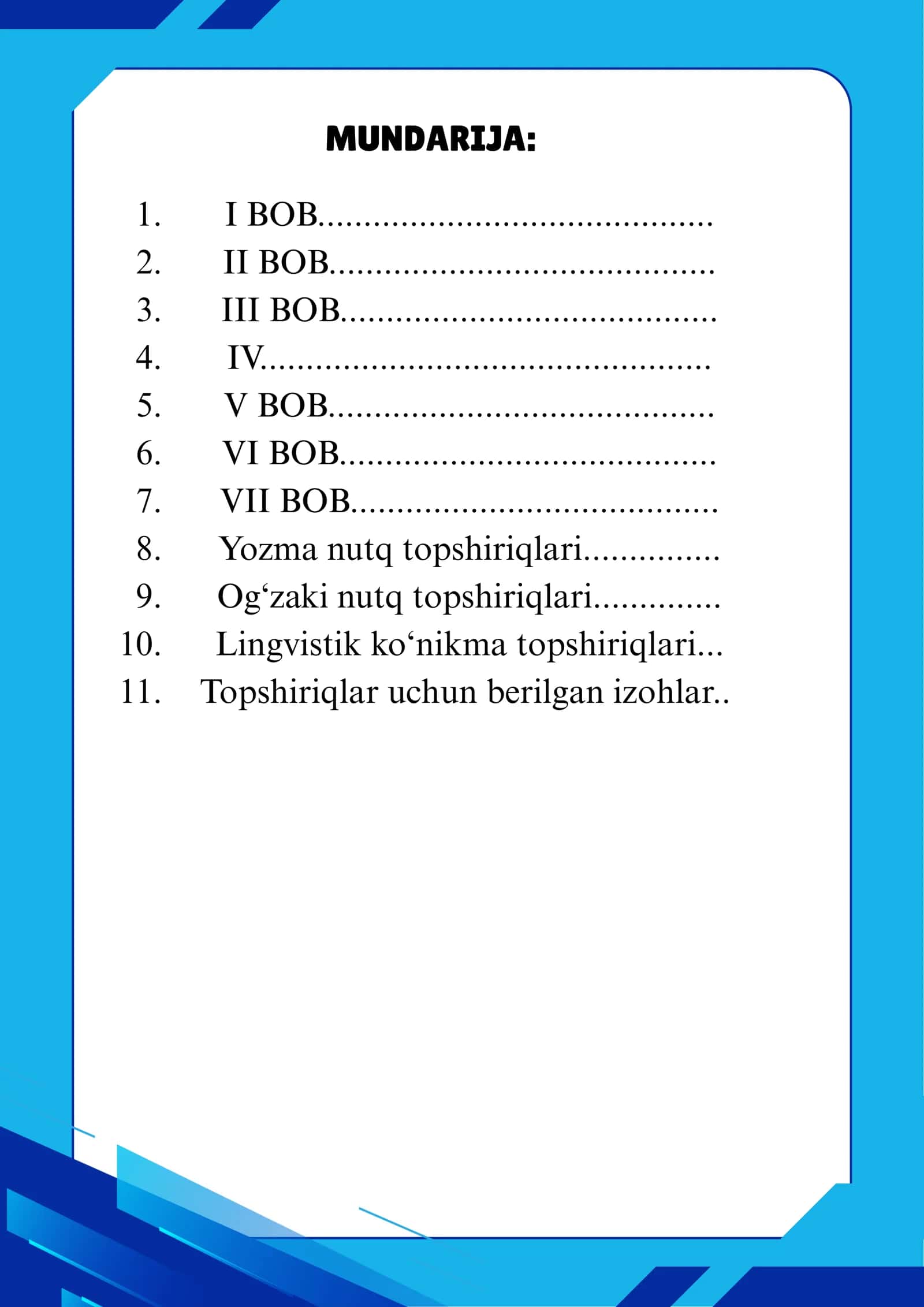 ONA TILI VA ADABIYOTINI O‘QITISH METODIKASI FANIDAN 2