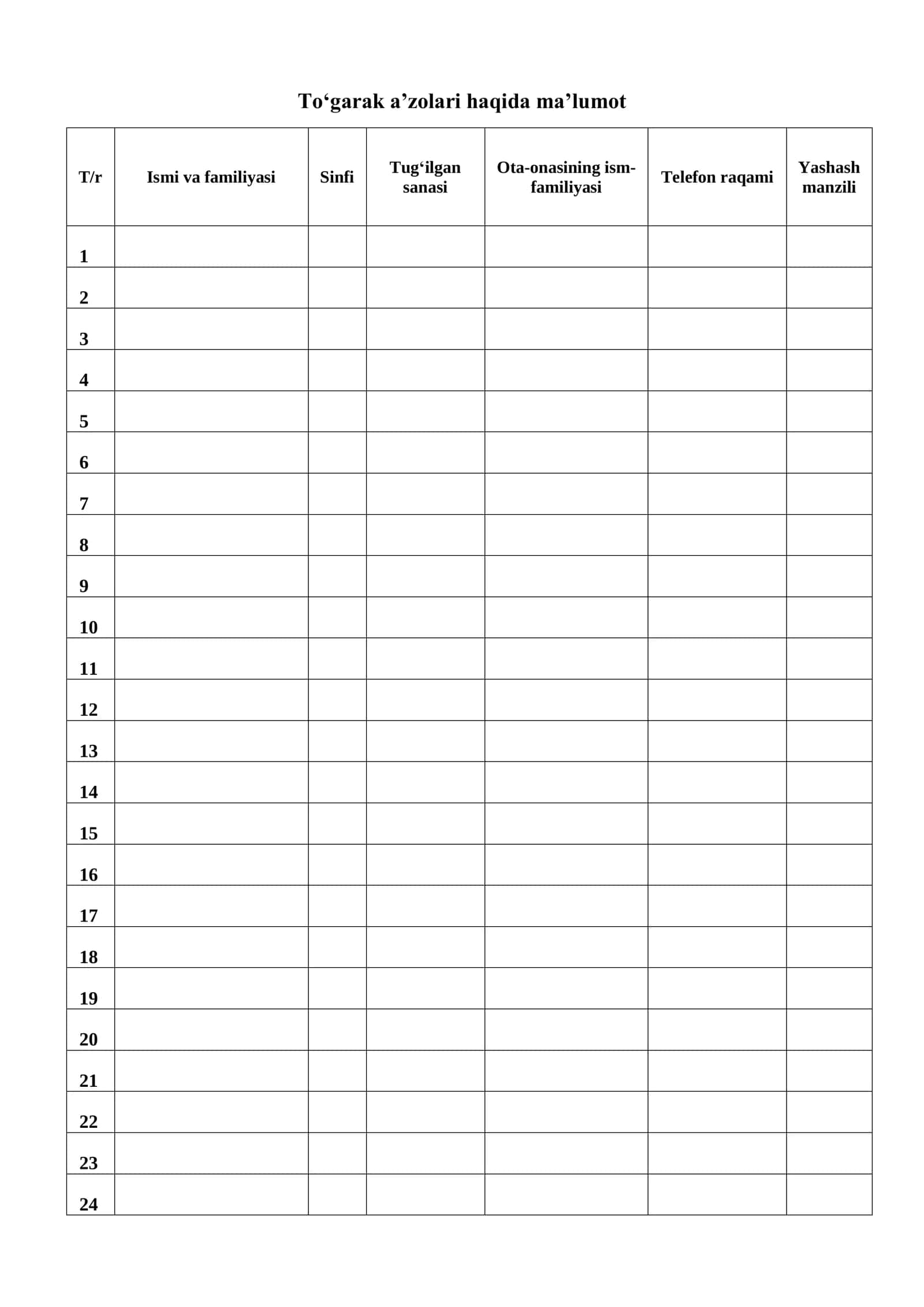 5-6-SINFLAR UCHUN MATEMATIKA FANIDAN TO'GARAK HUJJATLARI 68 SOAT 2