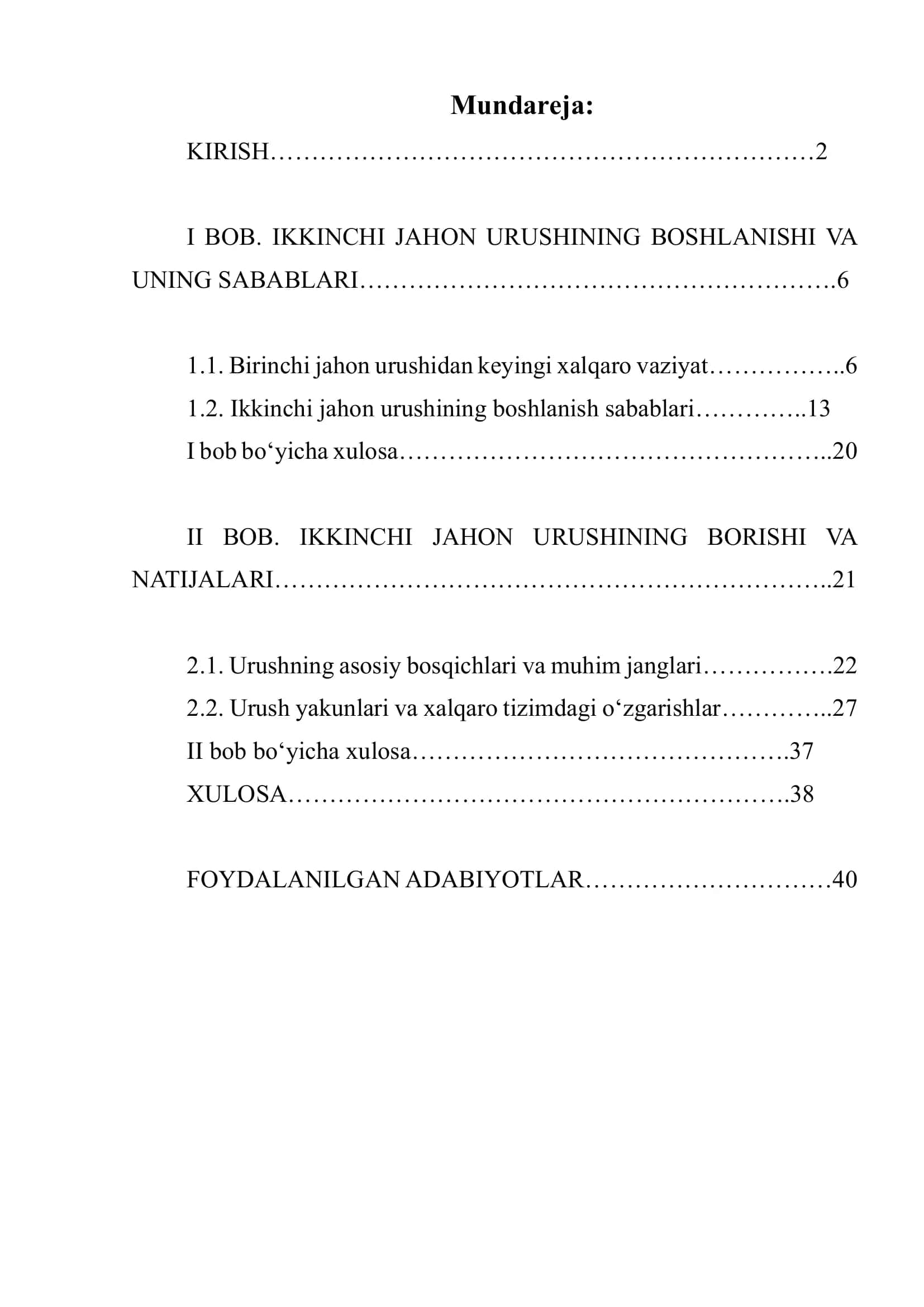 Ikkinchi Jahon Urushi 2