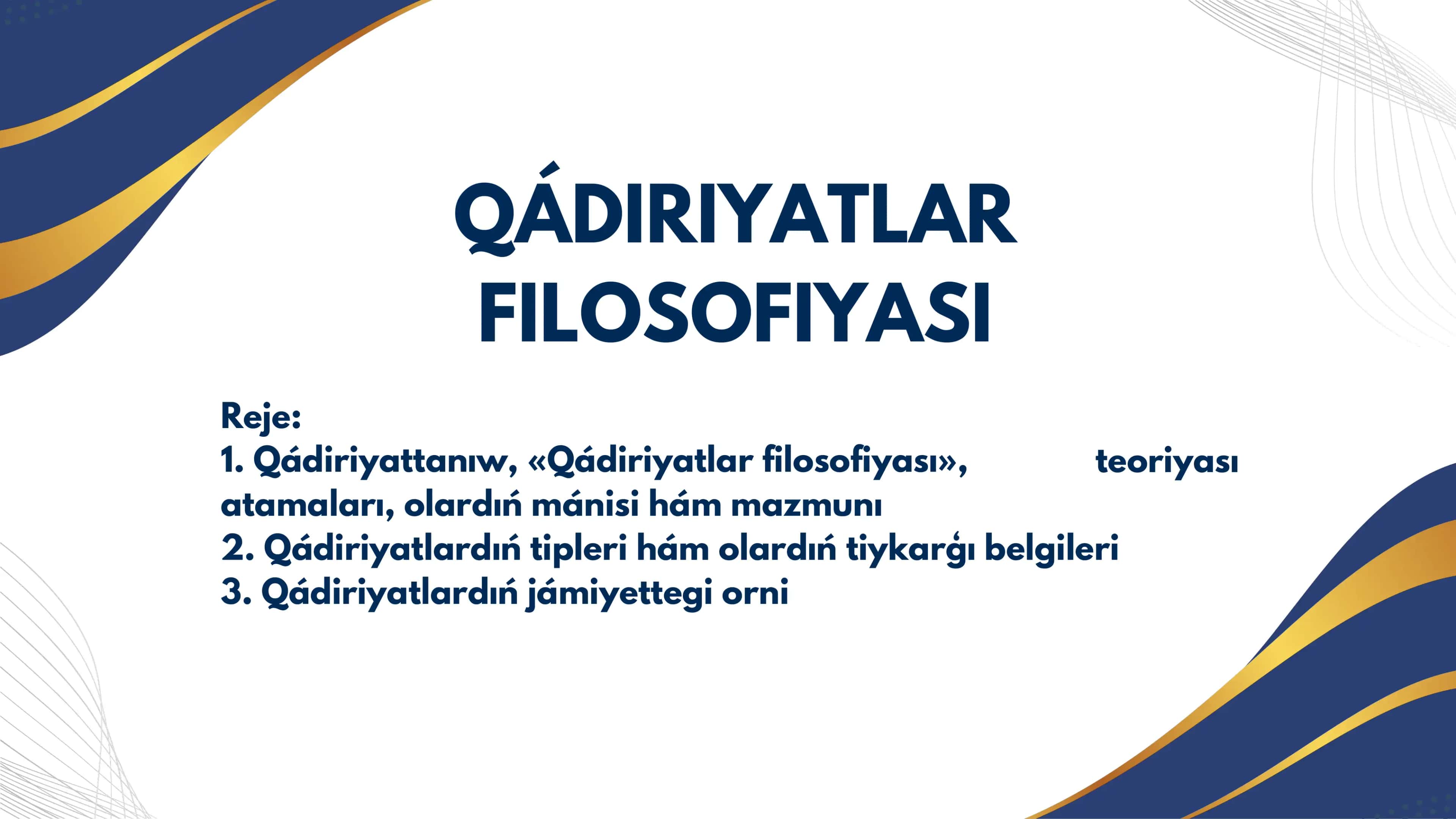 Qádiriyatlar Filosofiyasi 2