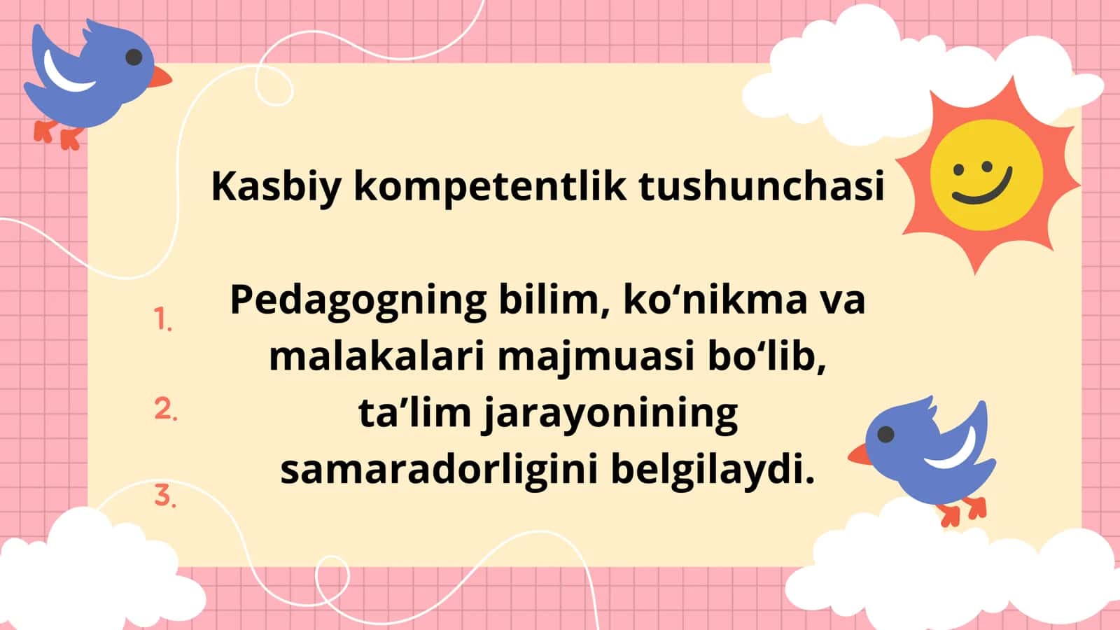 Pedagogning kasbiy kompetentligi 2