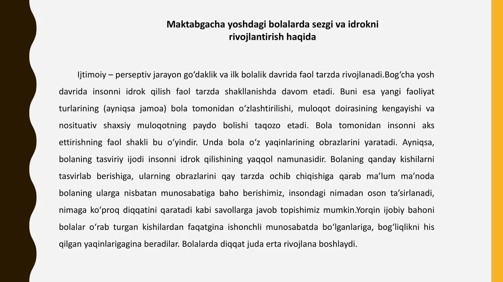 Maktabgacha yoshdagi bolalarda sezgi va idrokni rivojlantirish usullari 2
