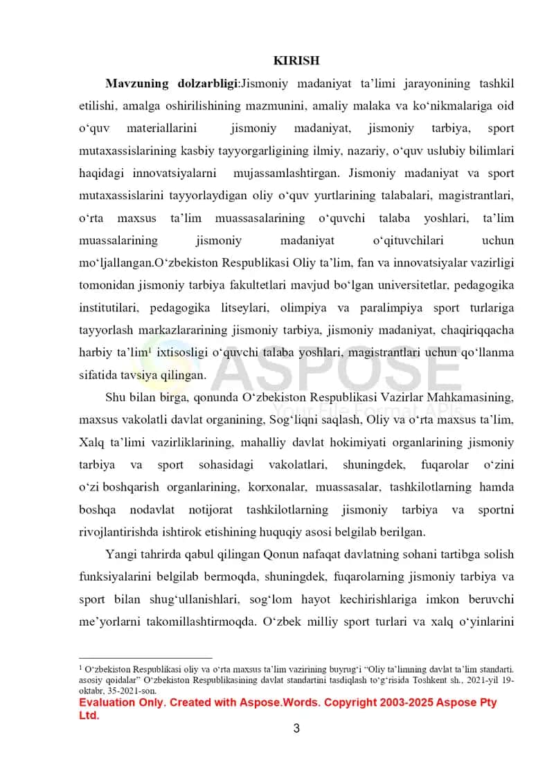 Jismoniy madaniyat nazariyasi va metodikasi 2