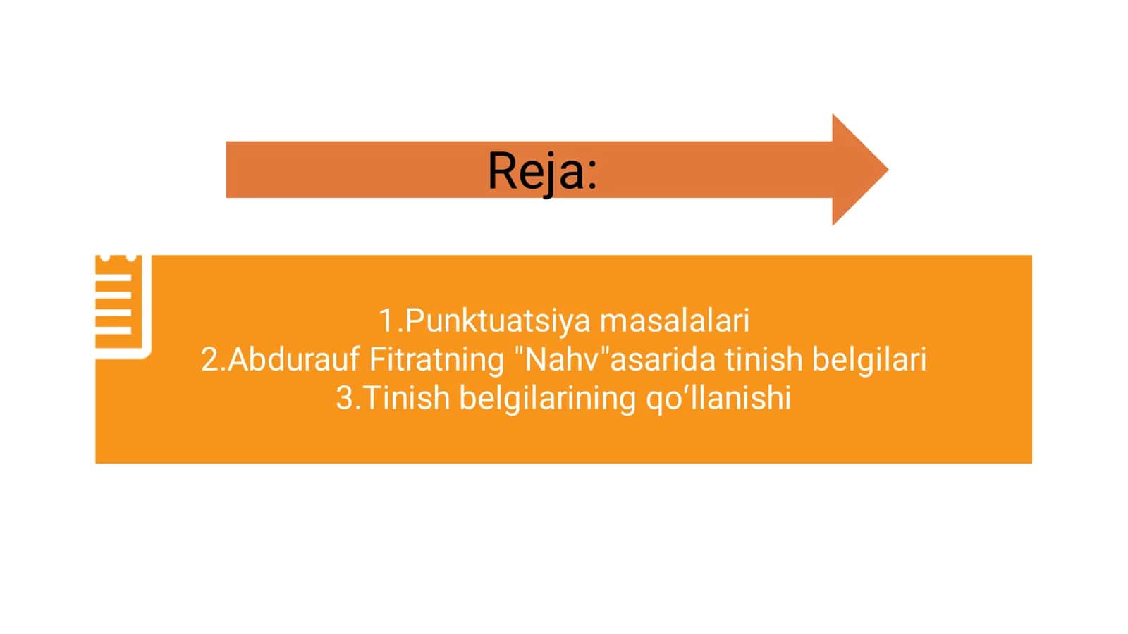 Punktuatsiya masalalari. 2