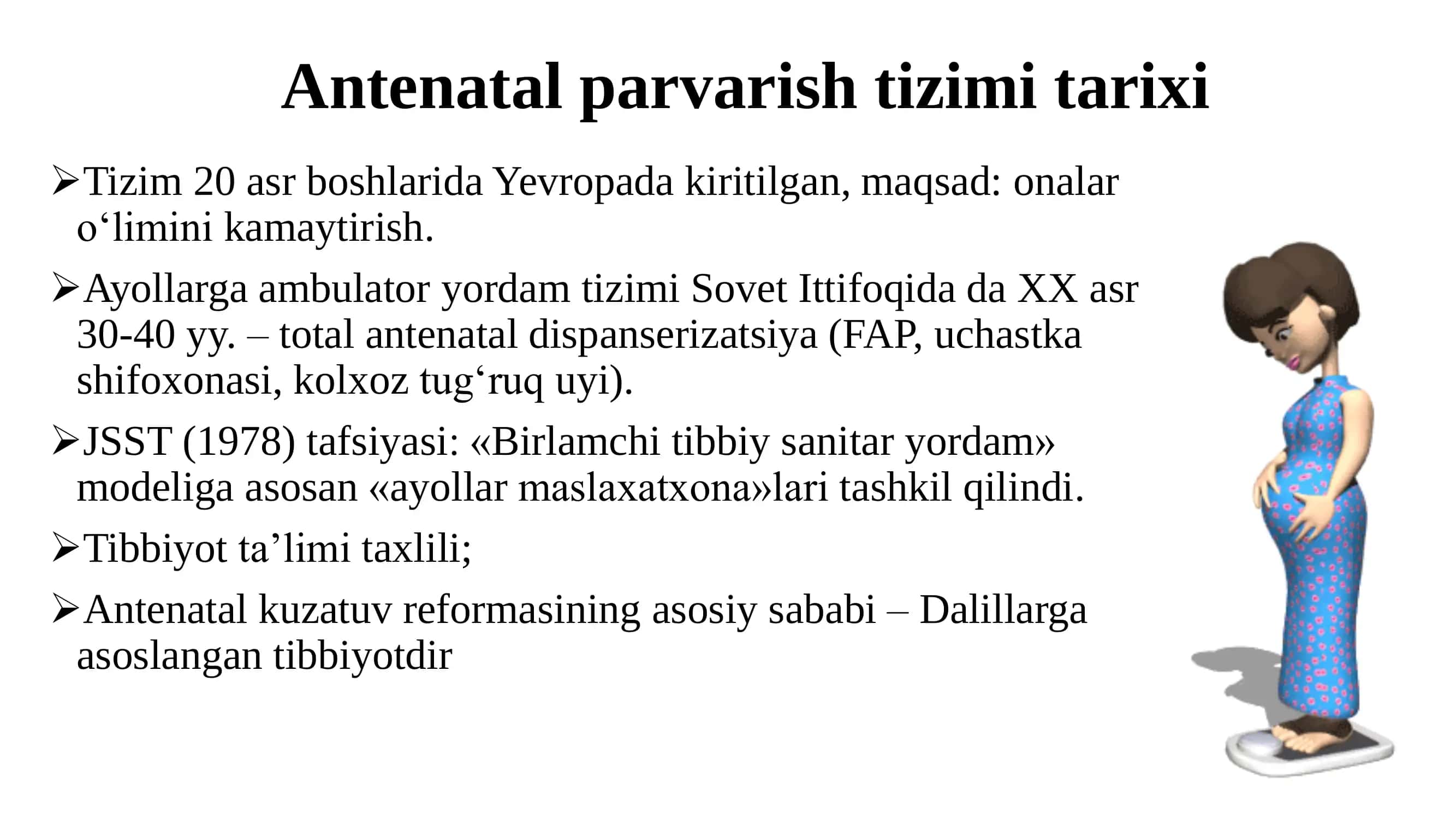 Birlamchi tibbiy-sanitar yordam muassasalarida homiladorlarga tibbiy yordam ko‘rsatish 2