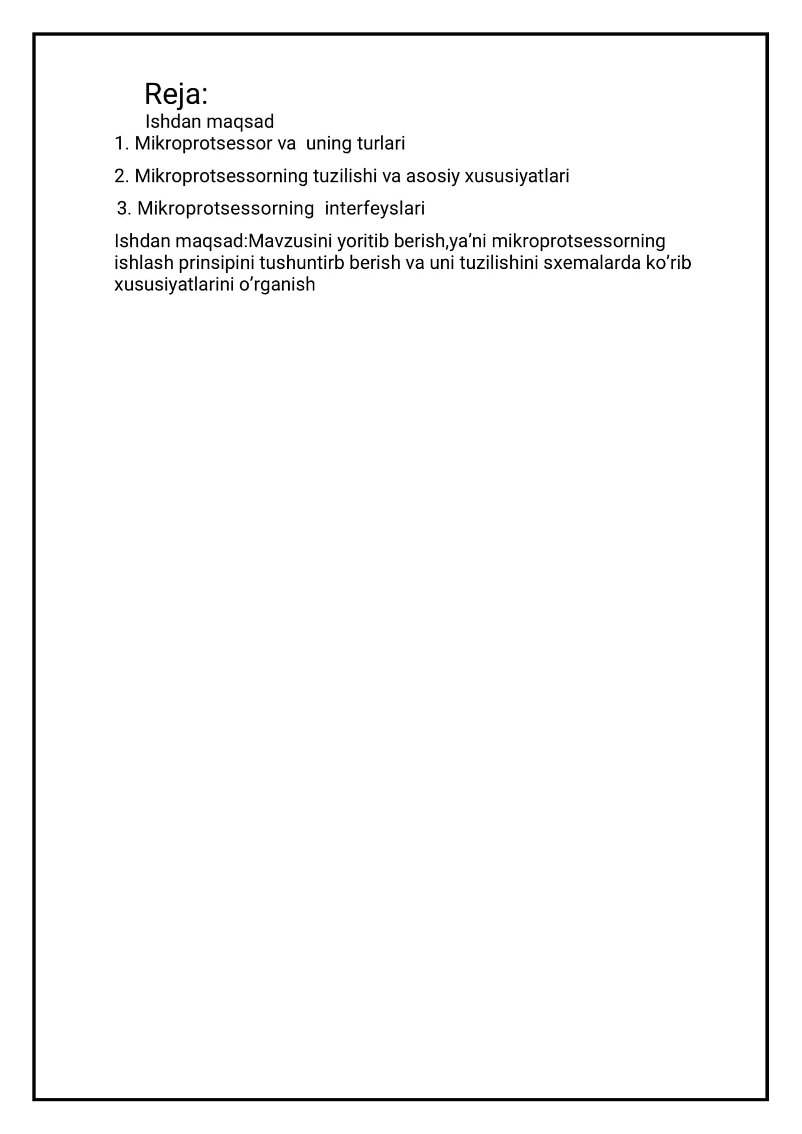 Mikroprotsessorlar (MP), ishlash prinsipi, sxemasi, qo’llanishi 2