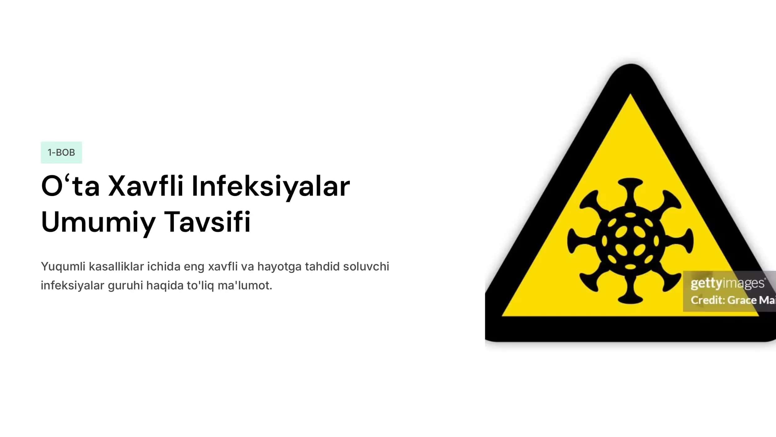Oʻta xavfli infeksiyalari qoʻgʻatuvchilariga tavsif. Teri-tanosil infeksiyalari qoʻzgʻatuvchilariga tavsif. 2