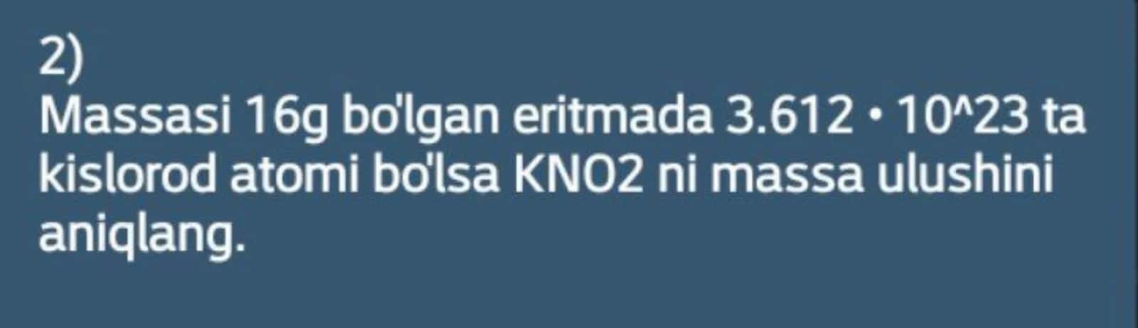 Eritmaga doir masalalar 2