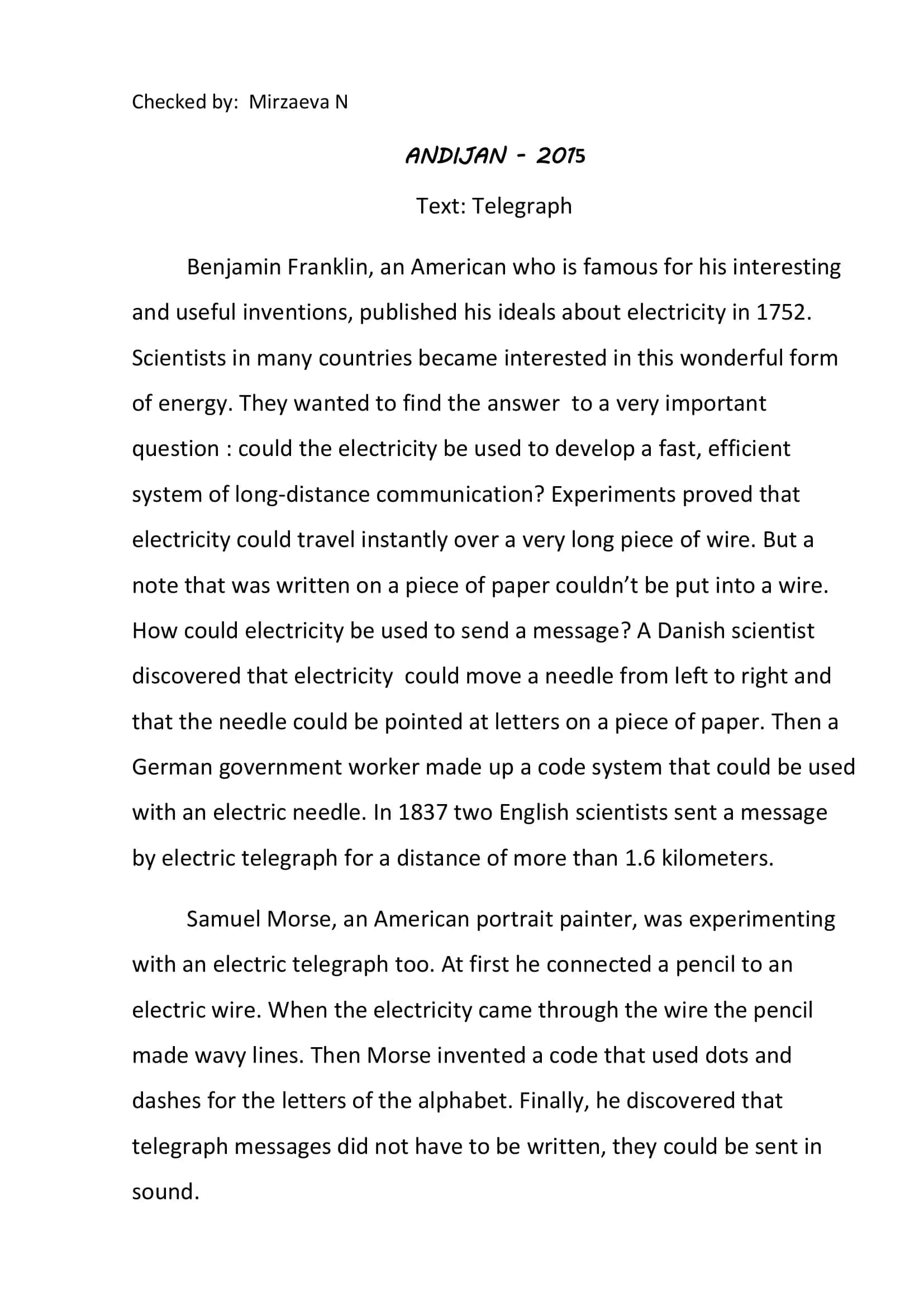 Telegraph 2