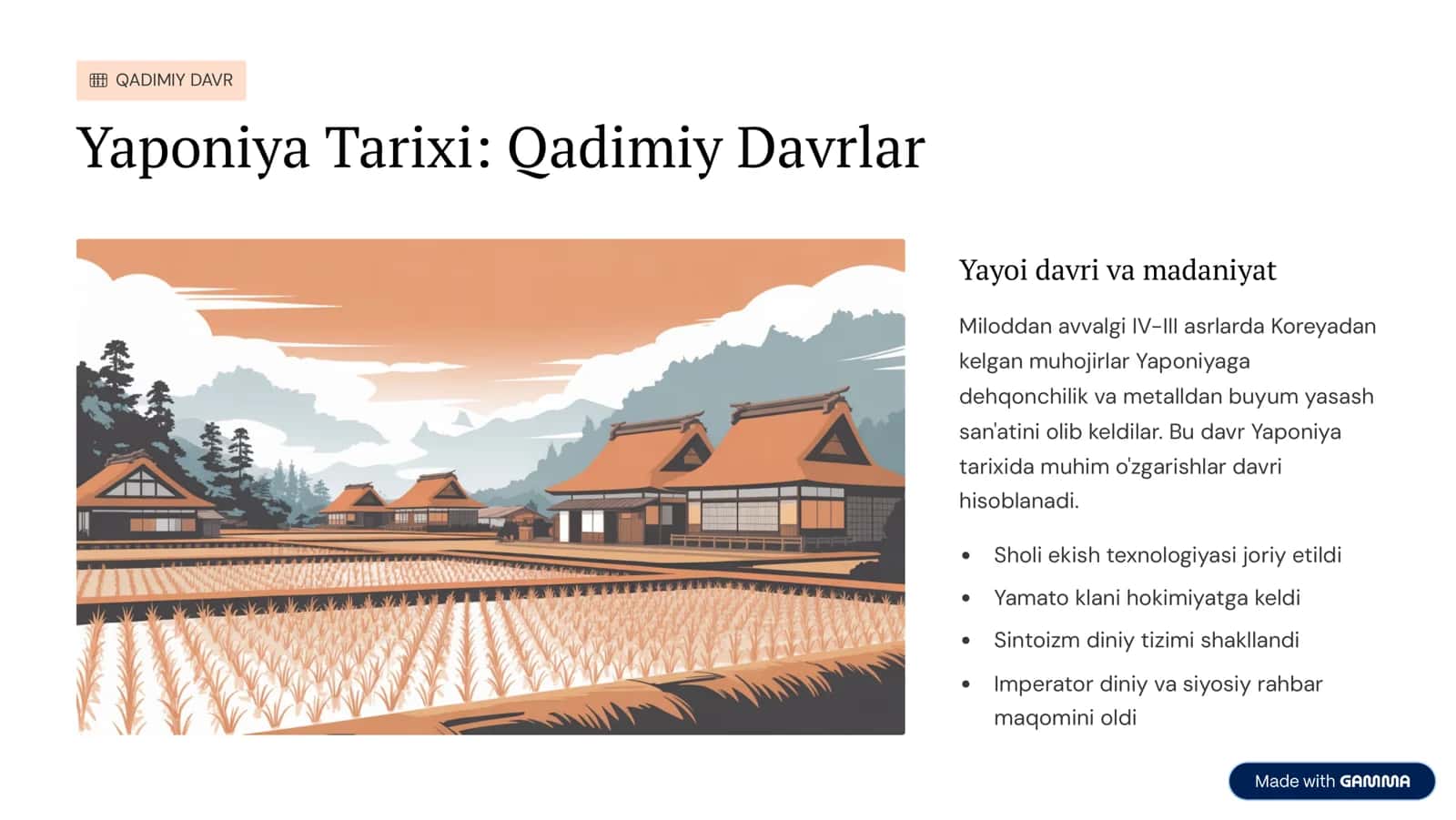 Yaponiya va Koreya Haqida Testlar 2