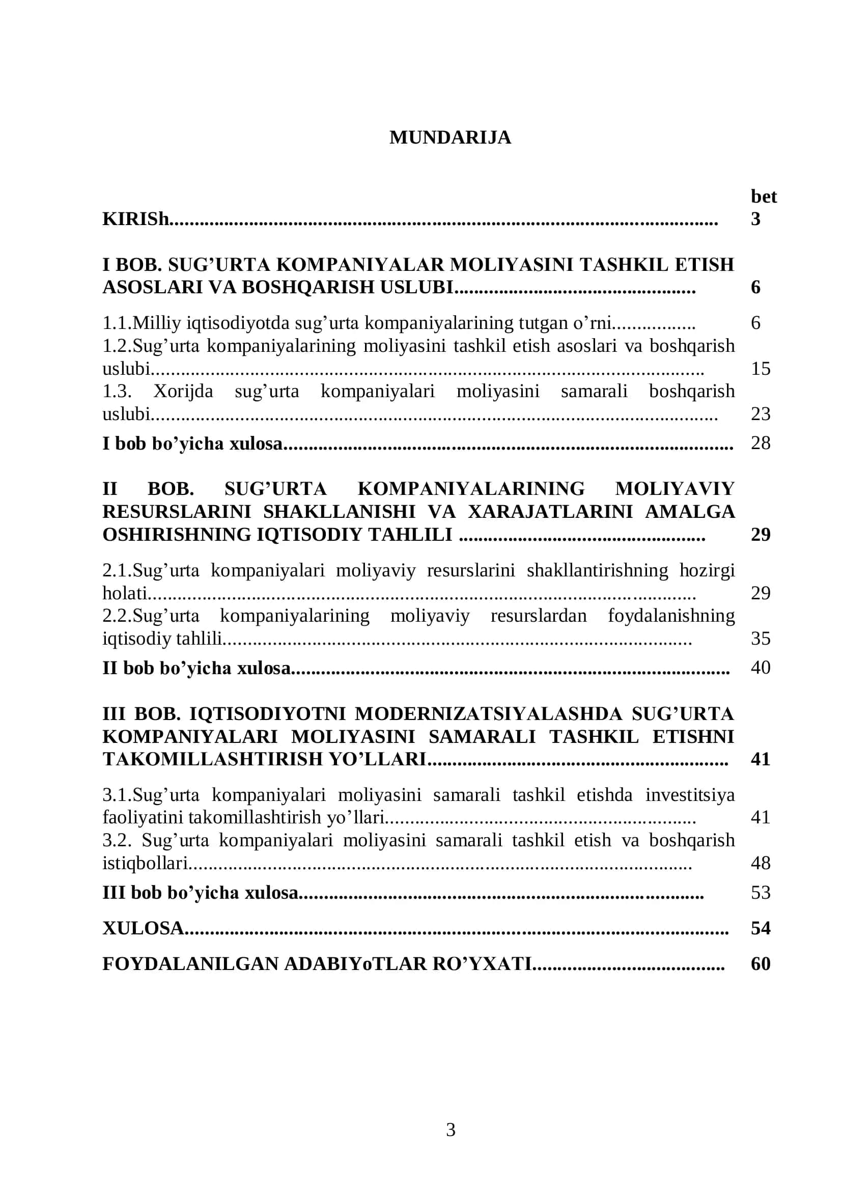 Sug’urta kompaniyalari moliyaviy resurslarini boshqarish masalalari 2