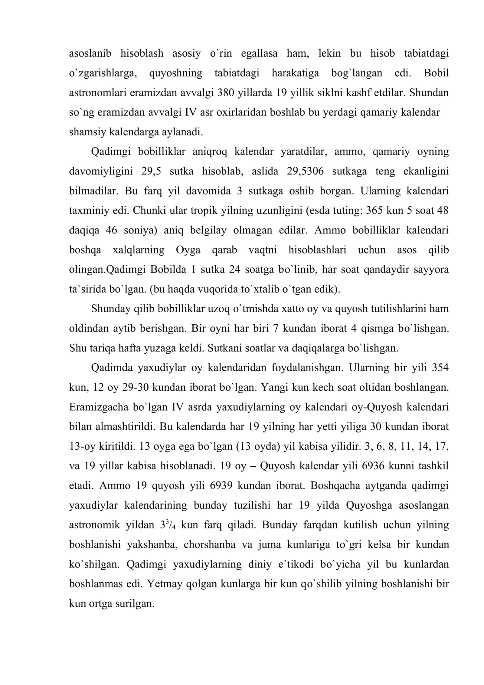 Qadimgi Bobil va qadimgi Yaxudiylar kalendari 2