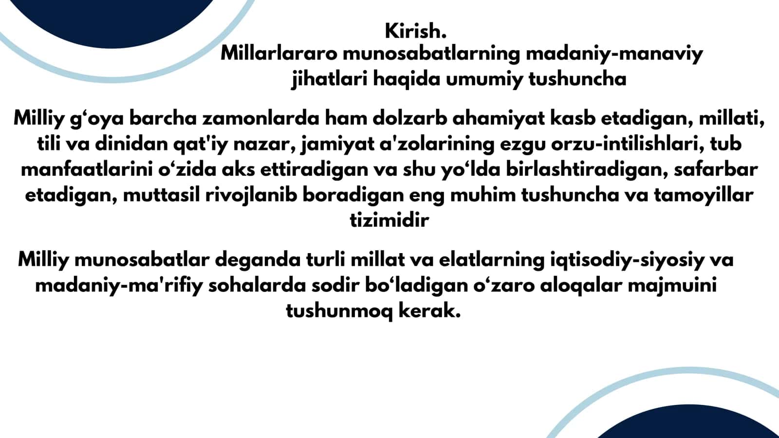Millarlararo munosabatlarning madaniy manaviy jihatlari 2