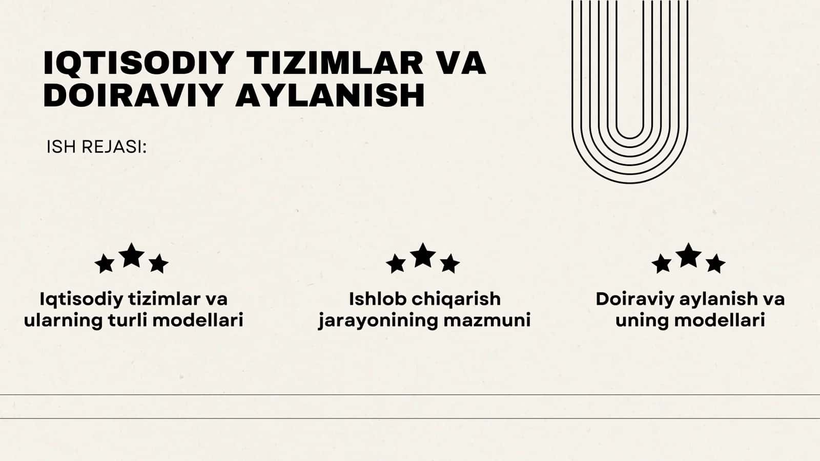 Iqtisodiyot tizimlar va doiraviy aylanish 2