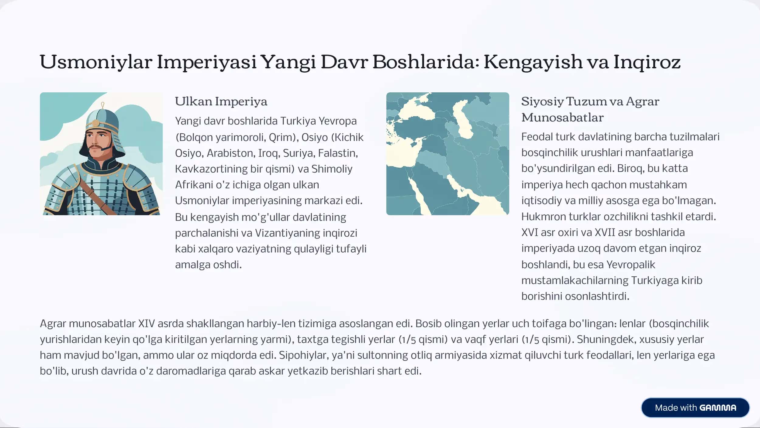 XVI-XVIII asrlarda Usmoniylar Imperiyasi 2