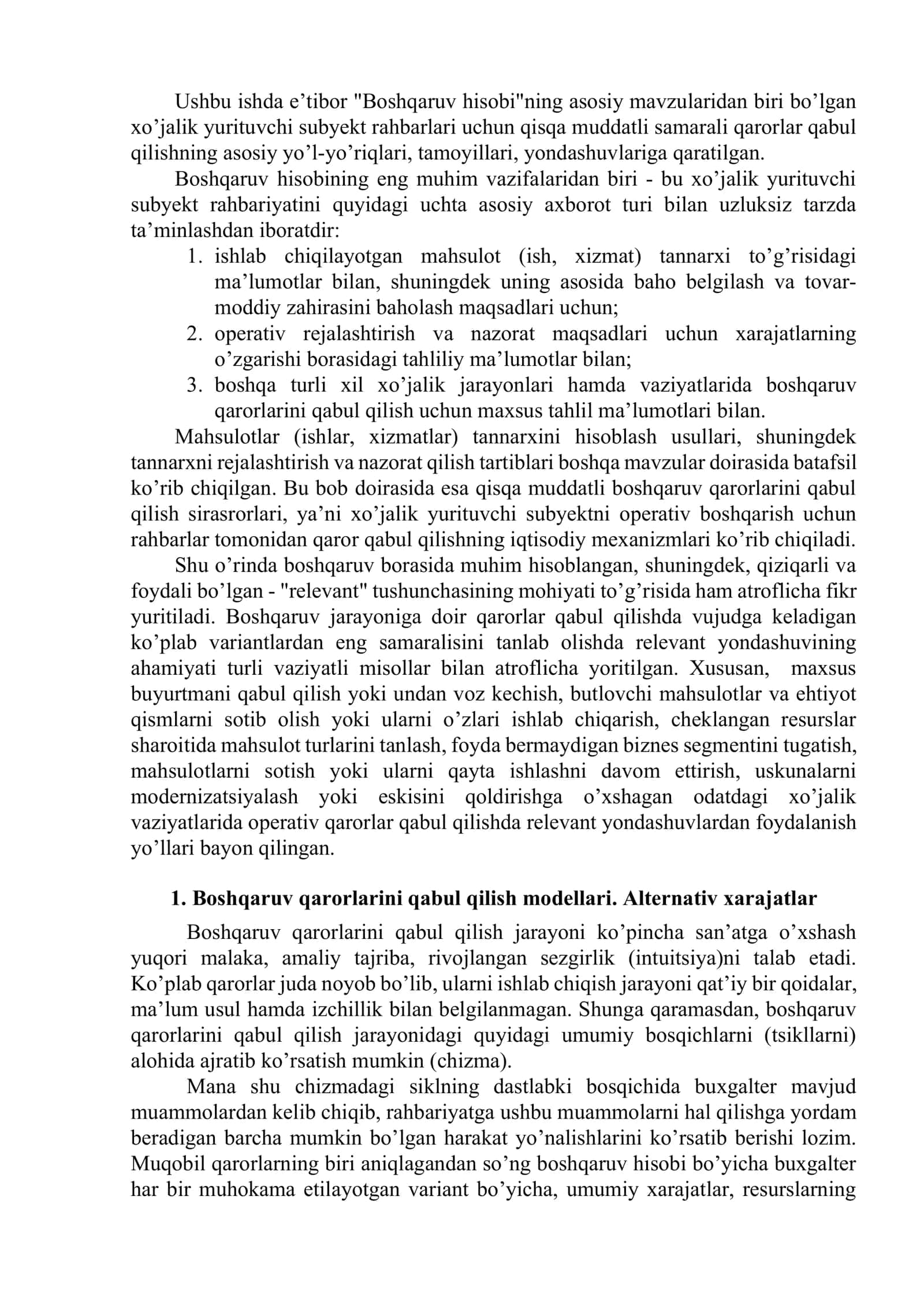 Boshqaruv qarorlarini qabul qilish 2