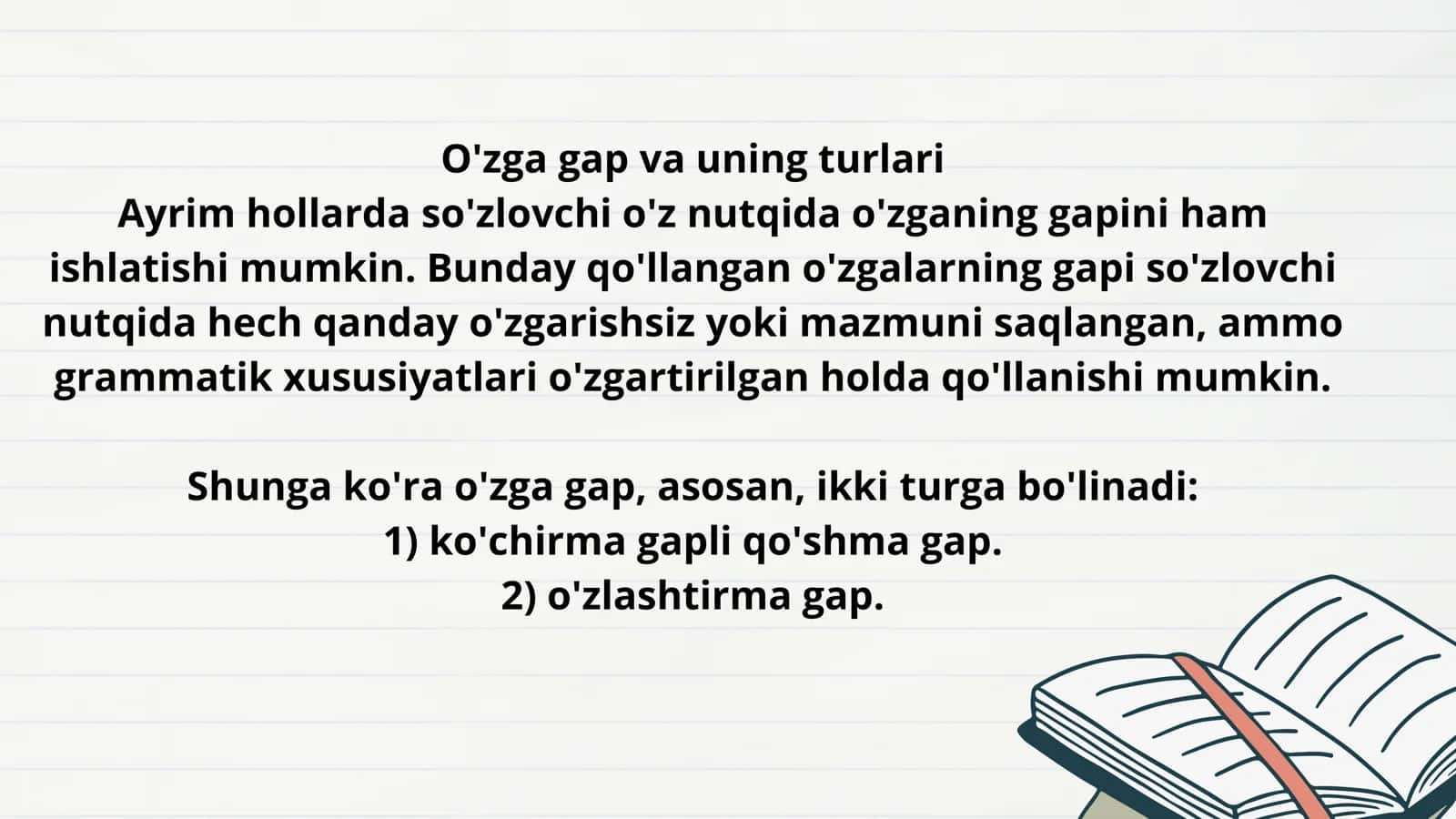 Oʻzga gapli qurilmalar 2