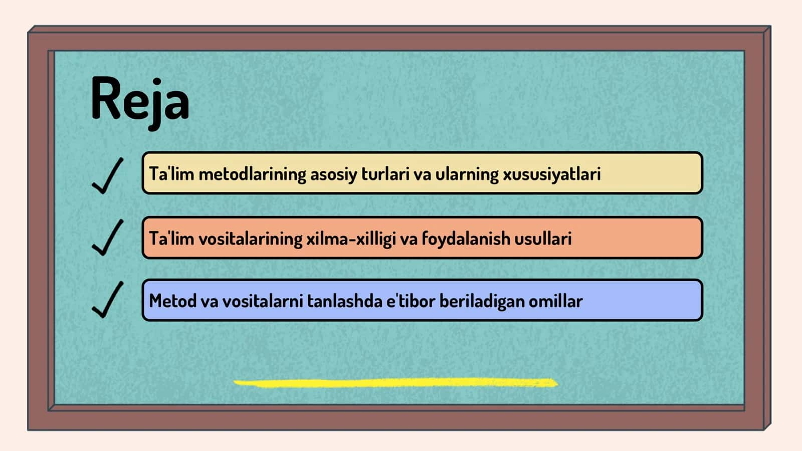 Ta'lim metodlari va vositalari 2