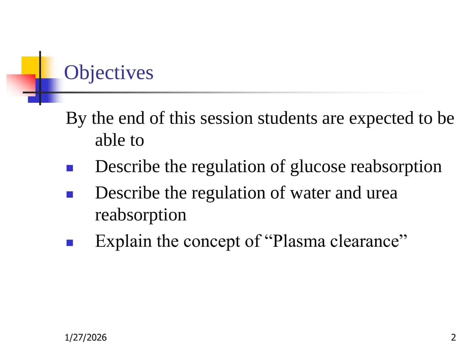 Glucose Reabsorption 2