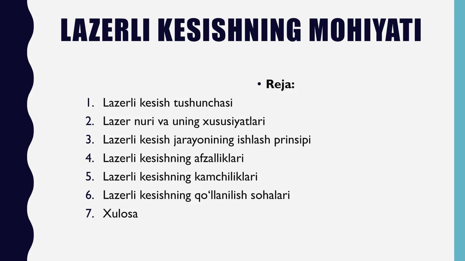 LAZERLI KESISHNING MOHIYATI 2