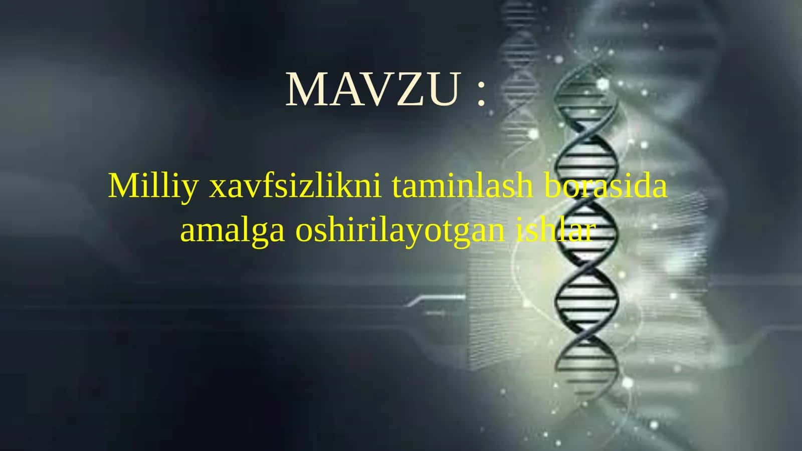 Milliy xavfsizlikni taminlash borasida amalga oshirilayotgan ishlar 2