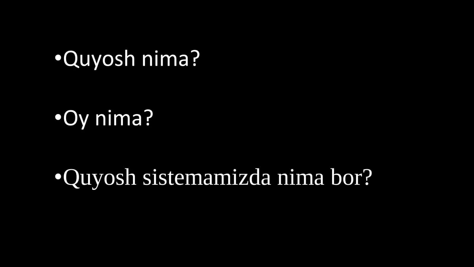 Quyosh sistemasi 2