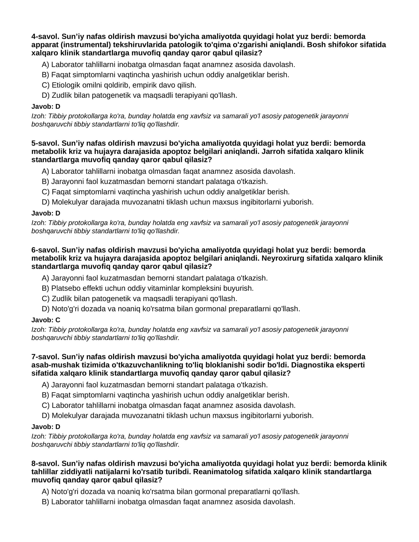 SUN’IY NAFAS OLDIRISH - 3-QISM 2