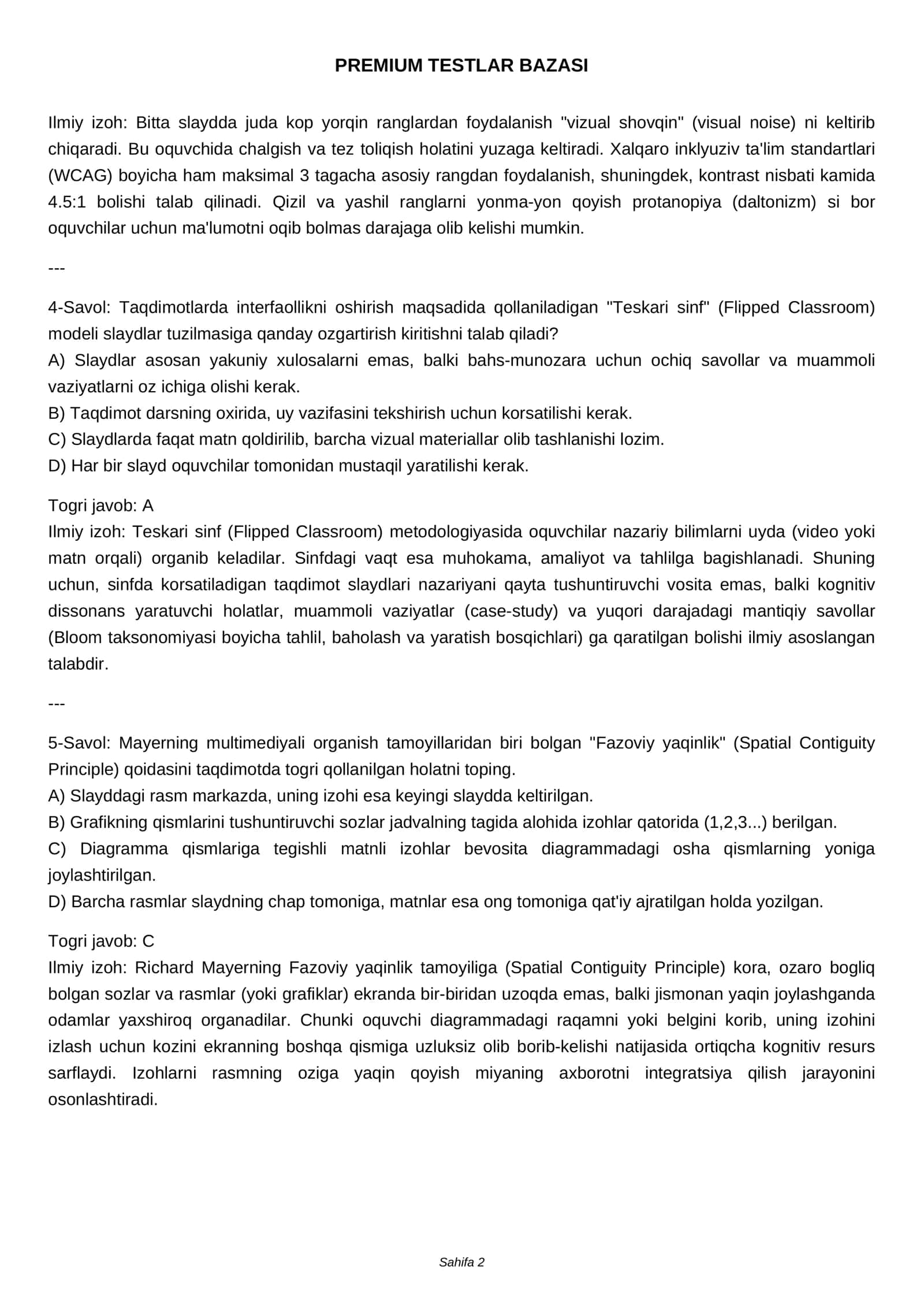 MANTIQIY TESTLAR BAZASI 2