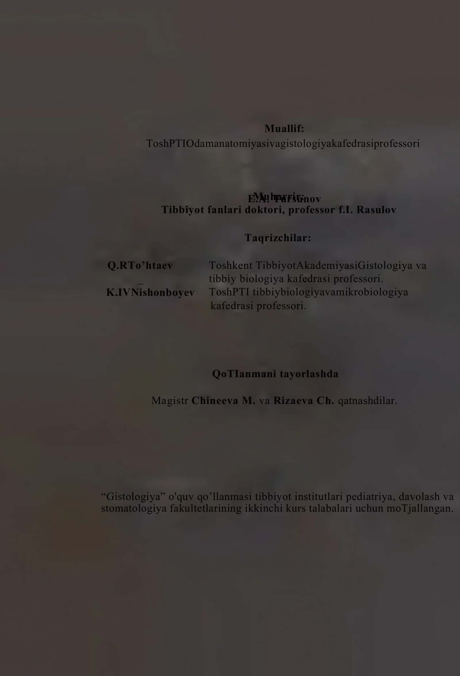 Gistologiya 2