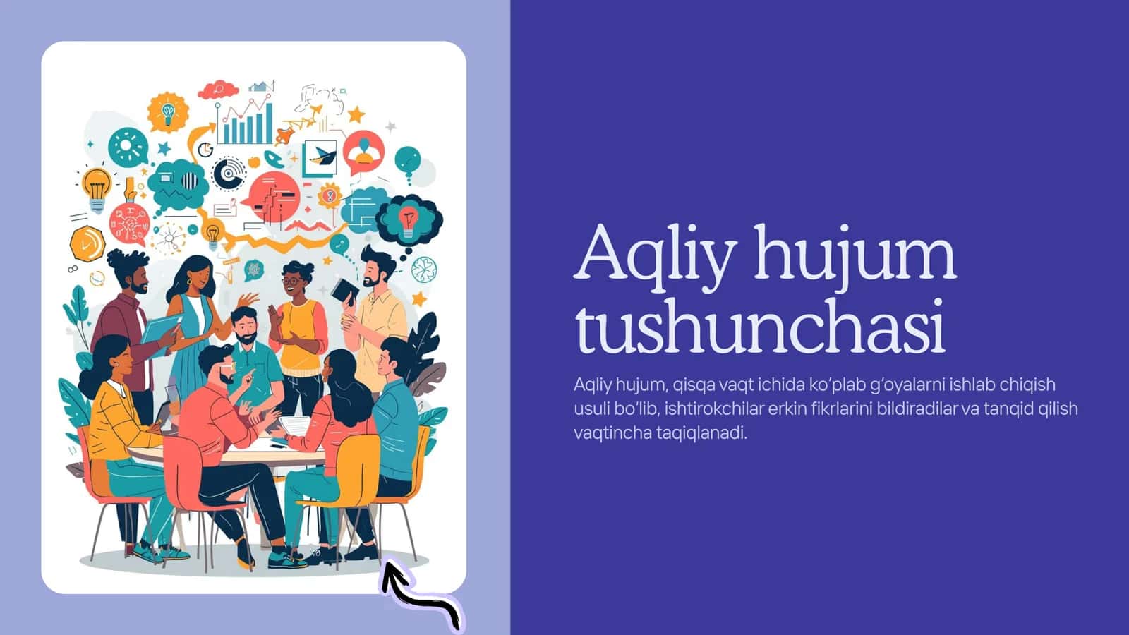 Iqtisodiy tushunchalarni o‘rganish “Aqliy hujum” usuli 2