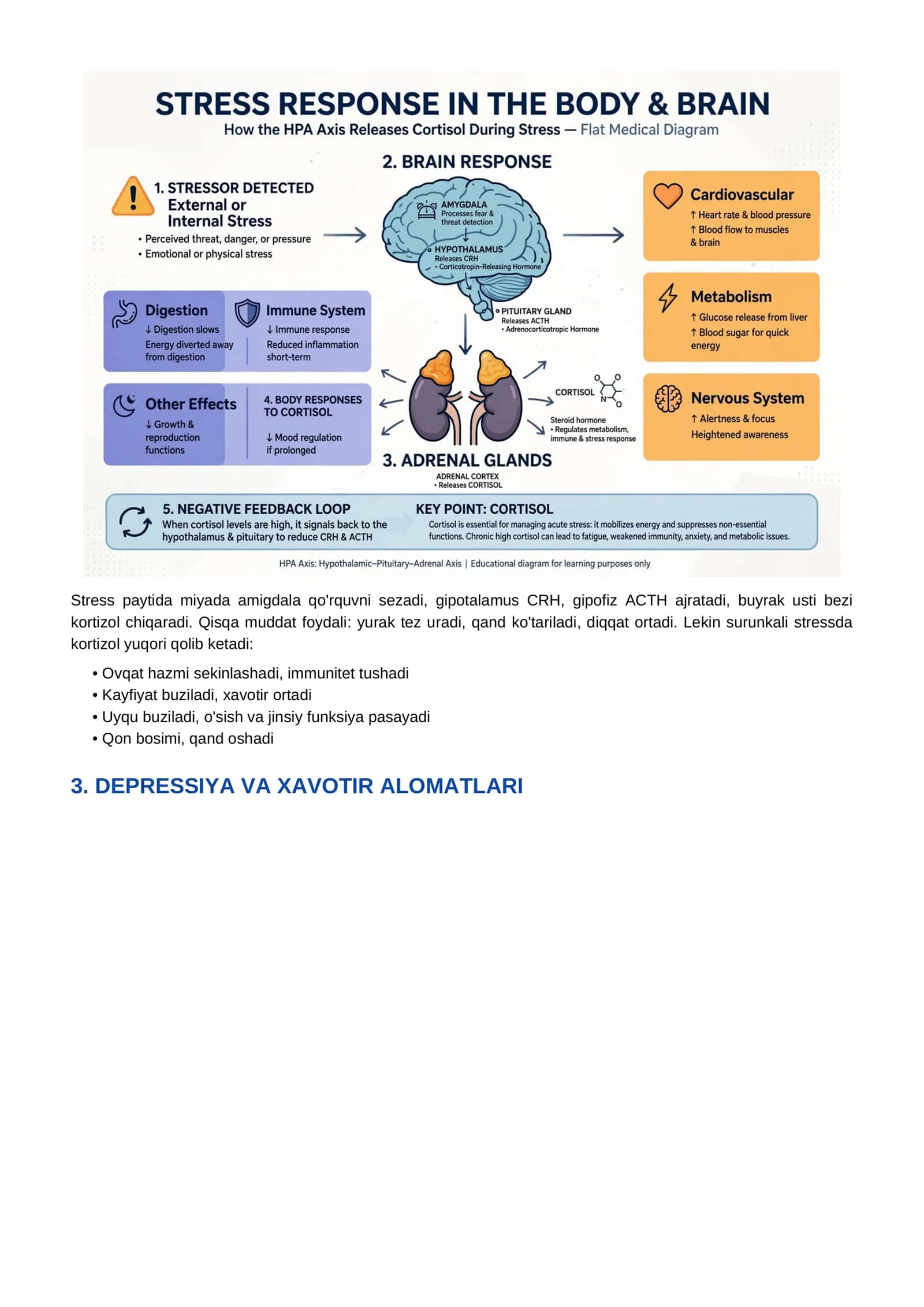UYQU BUZILISHI VA STRESS, DEPRESSIYA — KASALLIKI HAQIDA 2