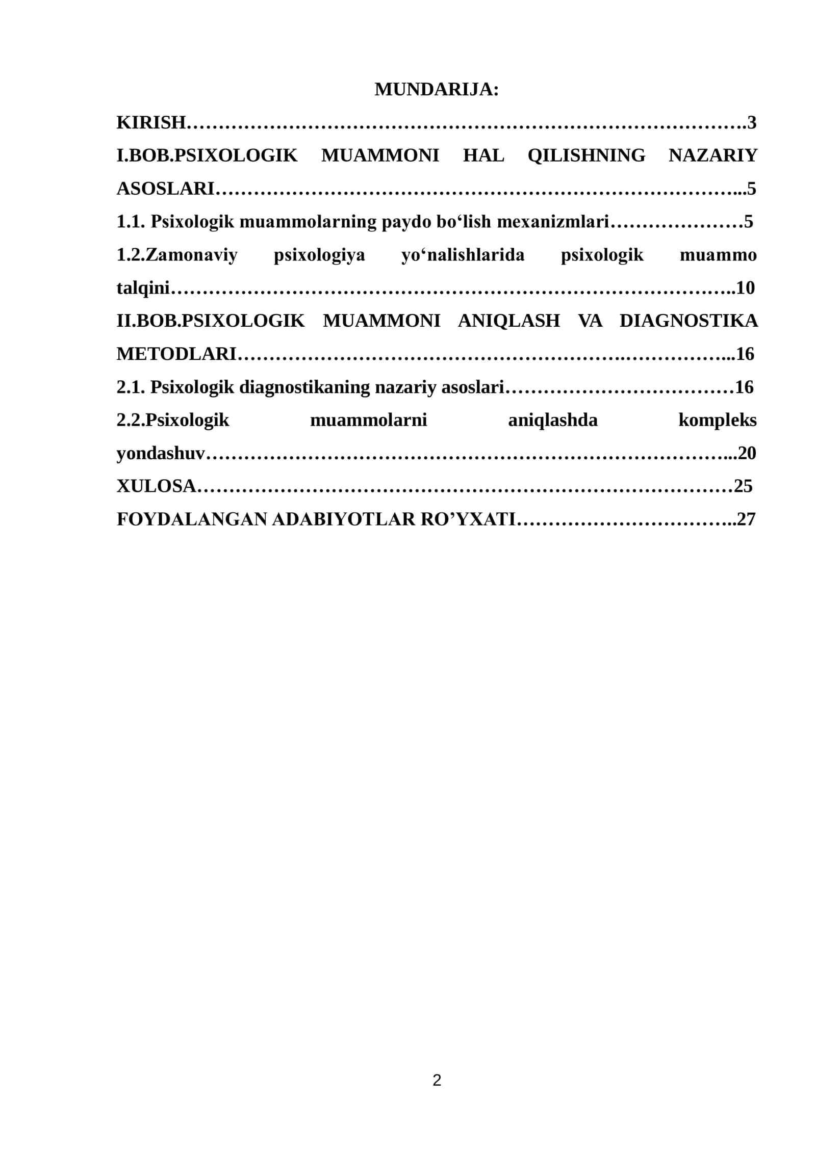PSIXOLOGIK MUAMMO TUSHUNCHASI. PSIXOLOGIK MUAMMONI HAL QILISH JARAYONI 2