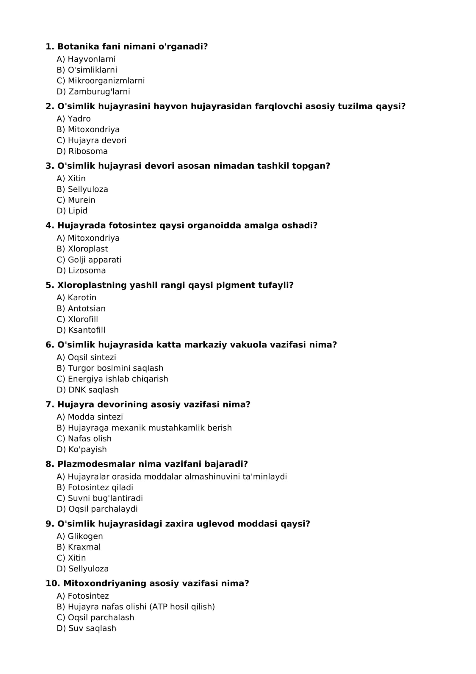 biologiya testi 2