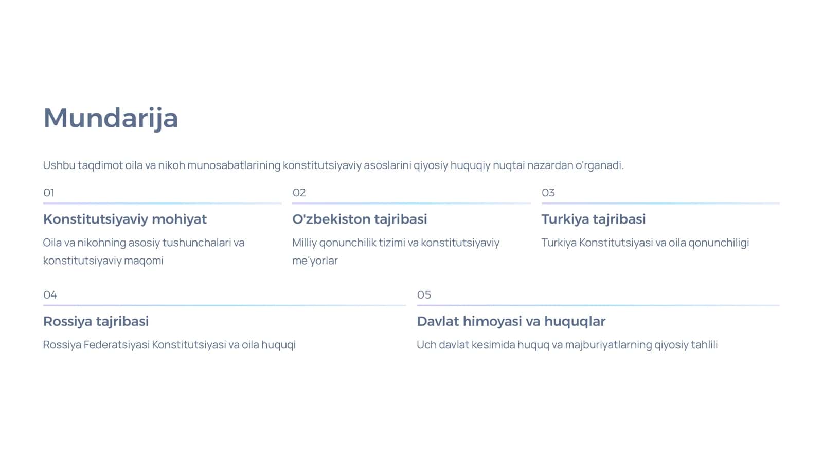 Oila va Nikoh Munosabatlarining Konstitutsiyaviy Asoslari 2