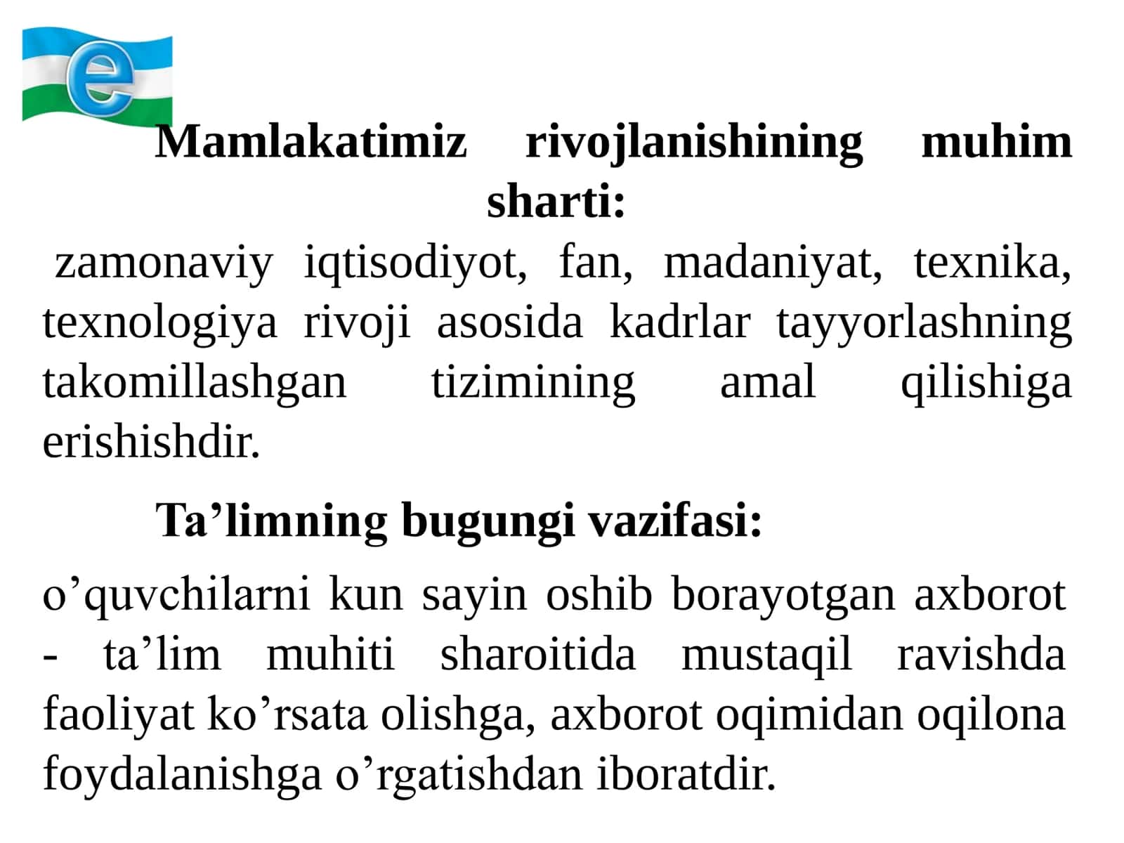 Elektron hukumat tushunchasi, vazifalari va undan samarali foydalanish 2