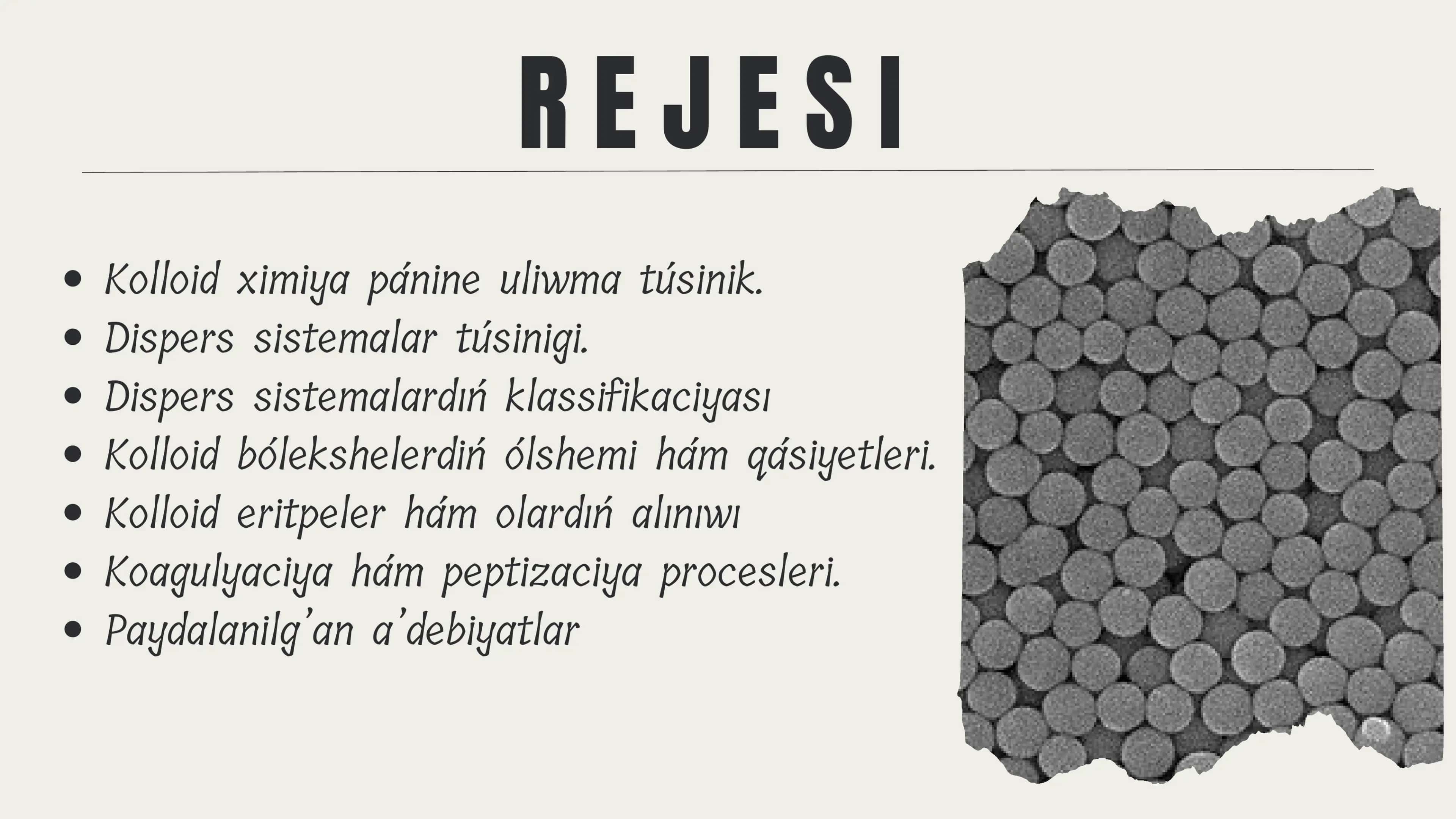 Kalloid ximiya.Dispers sistemalar 2