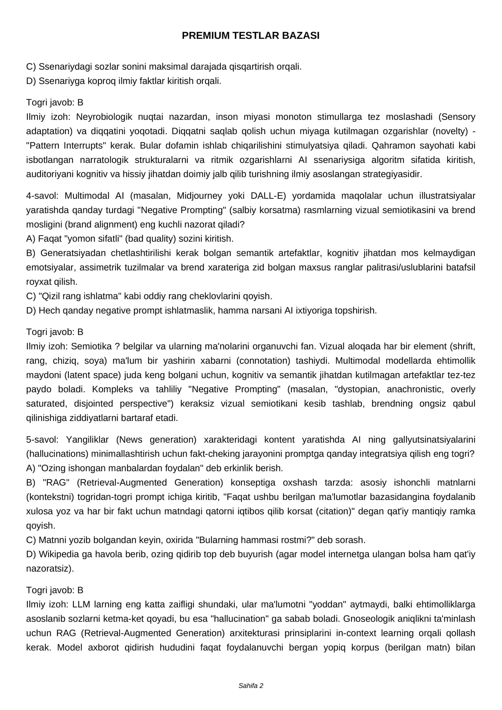 KONTENT YARATISH UCHUN AI PROMPTLAR 2