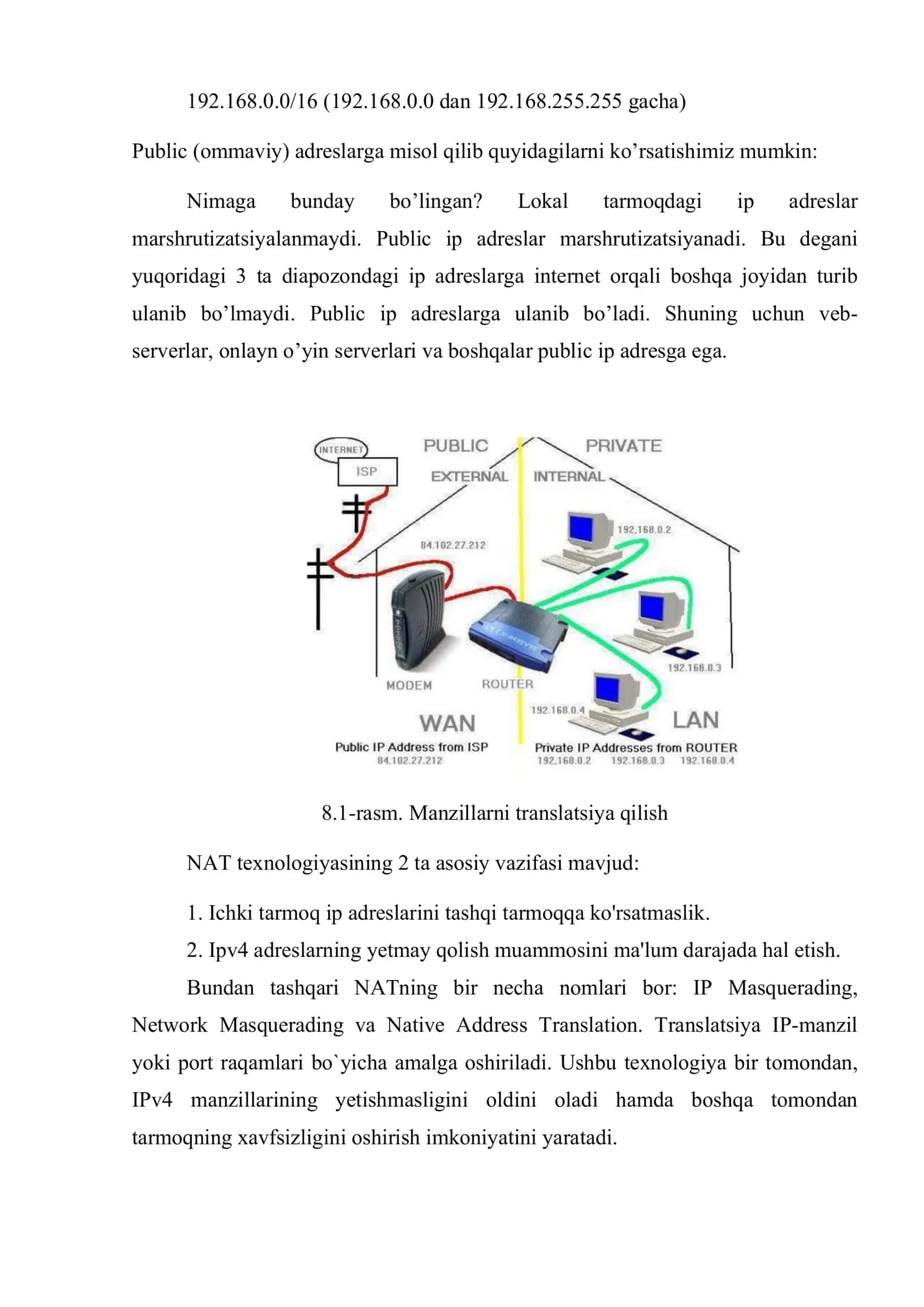 Marshrutizatorlarda NAT/PAT texnologiyasini sozlash 2