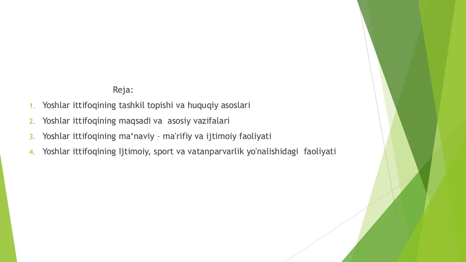 O'ZBEKISTON YOSHLAR ITTIFOQINING FAOLIYATI 2
