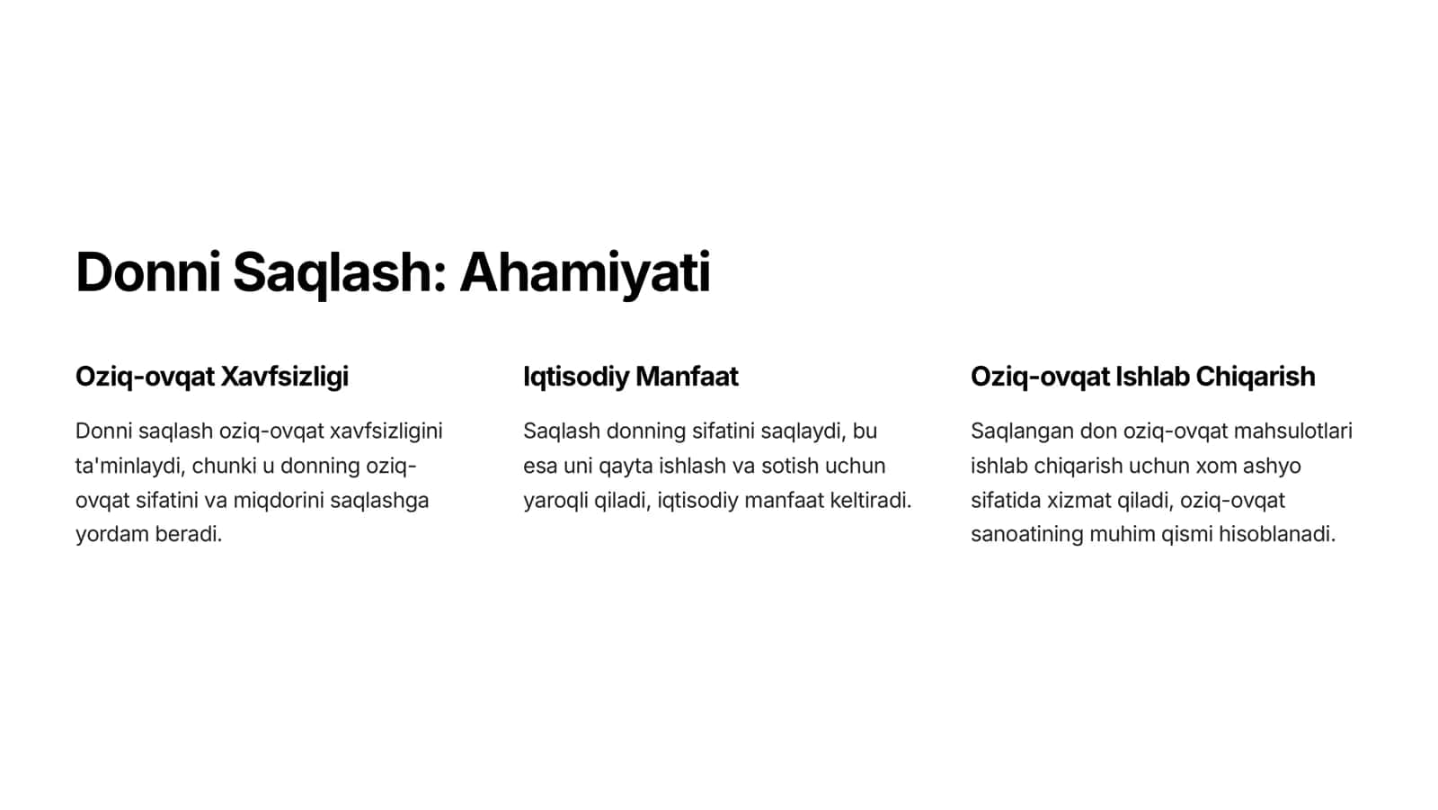 Donni Saqlash Fiziologik va Biologik Jarayonlar 2