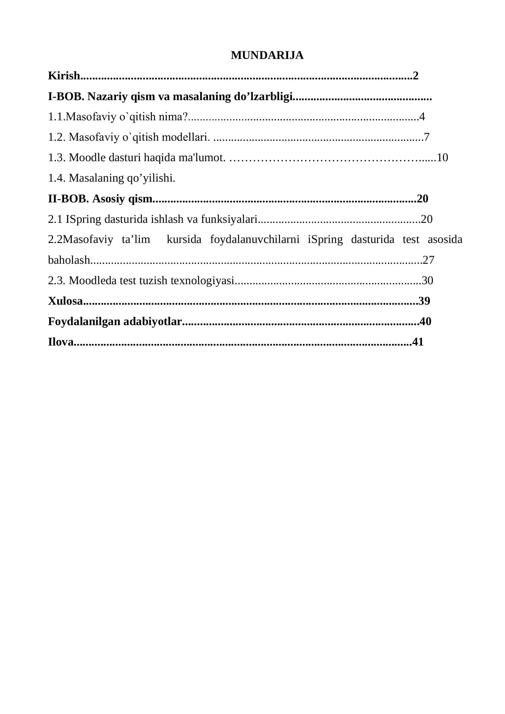 iSpring dasturida masofaviy ta’lim kurslari uchun nazoratlarni tashkil qilish 2