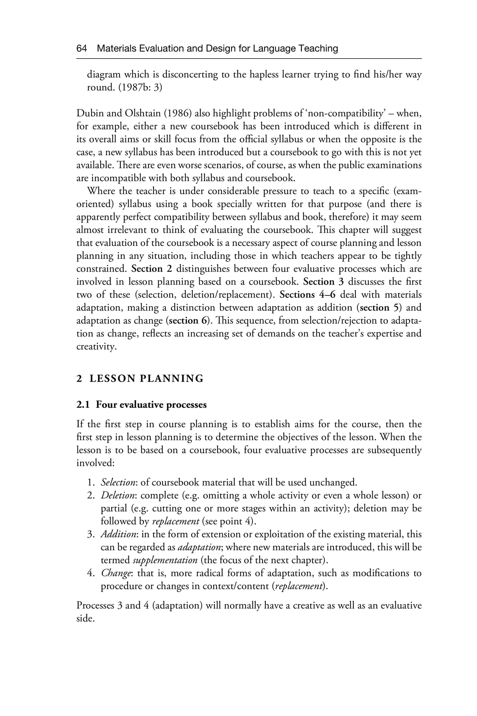 Coursebook-Based Teaching: Selection and Adaptation 2