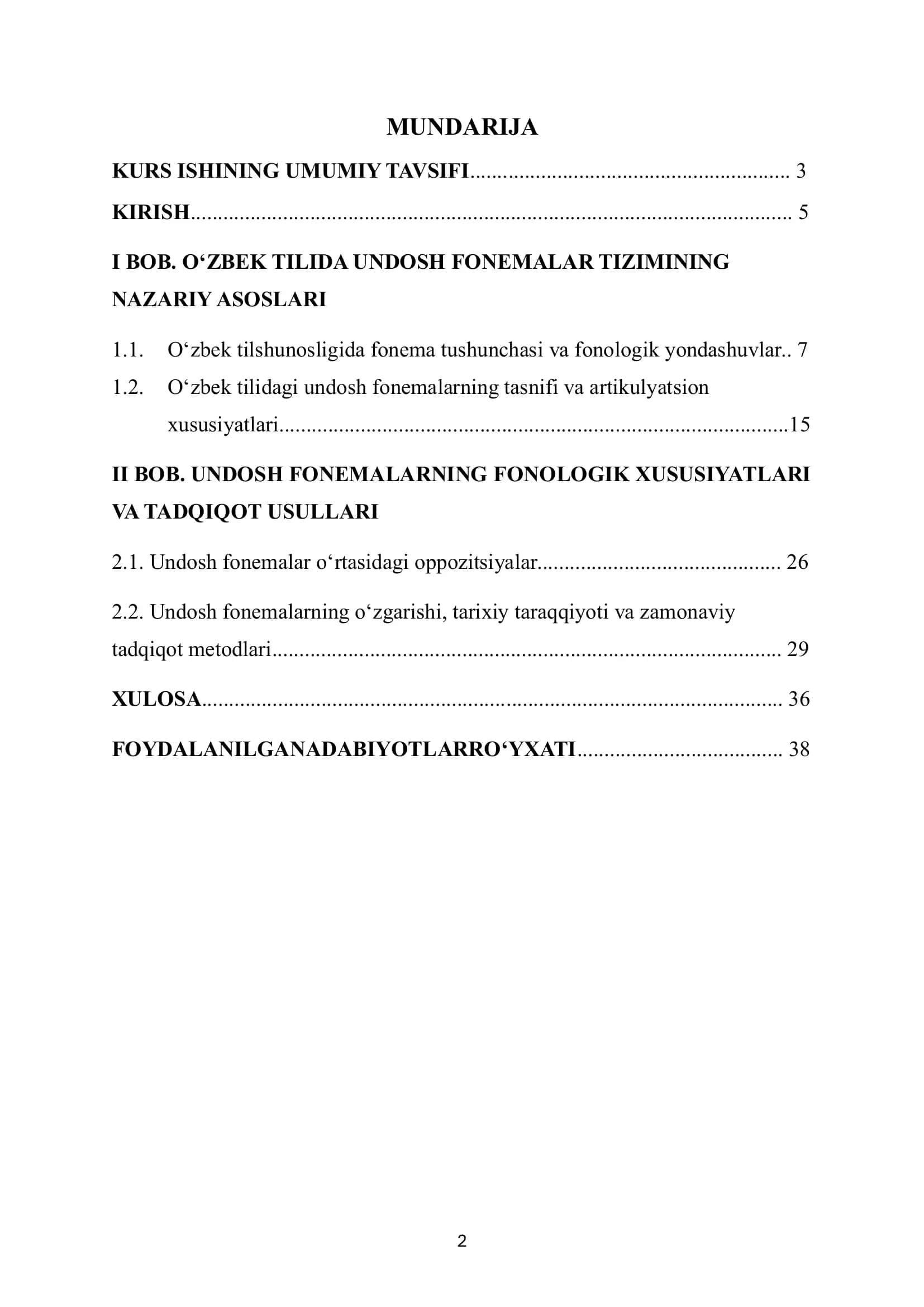Oʻzbek tilshunosligida undosh fonemalarning oʻrganilishi 2