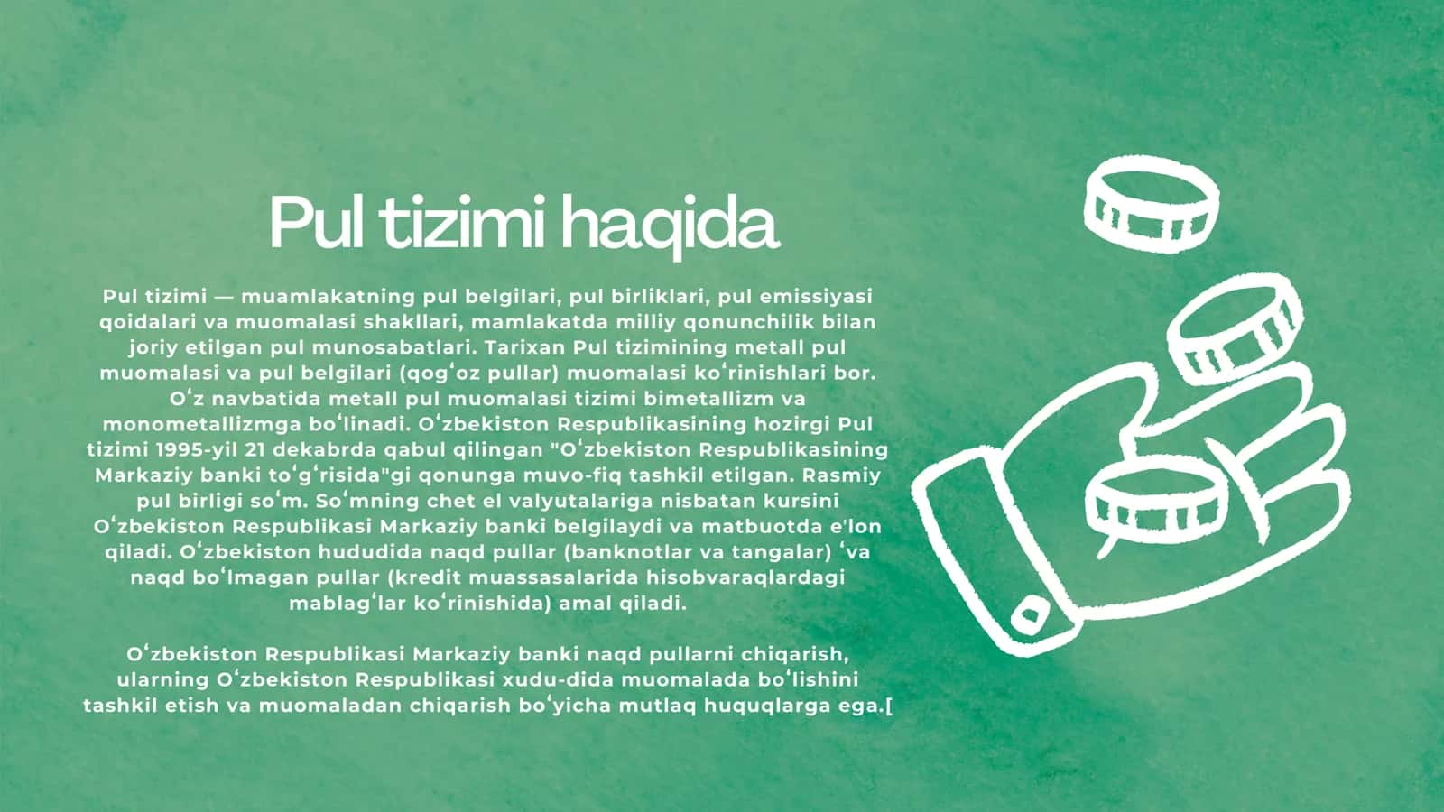 O'zbekiston Respublikasi Pul tizimi 2